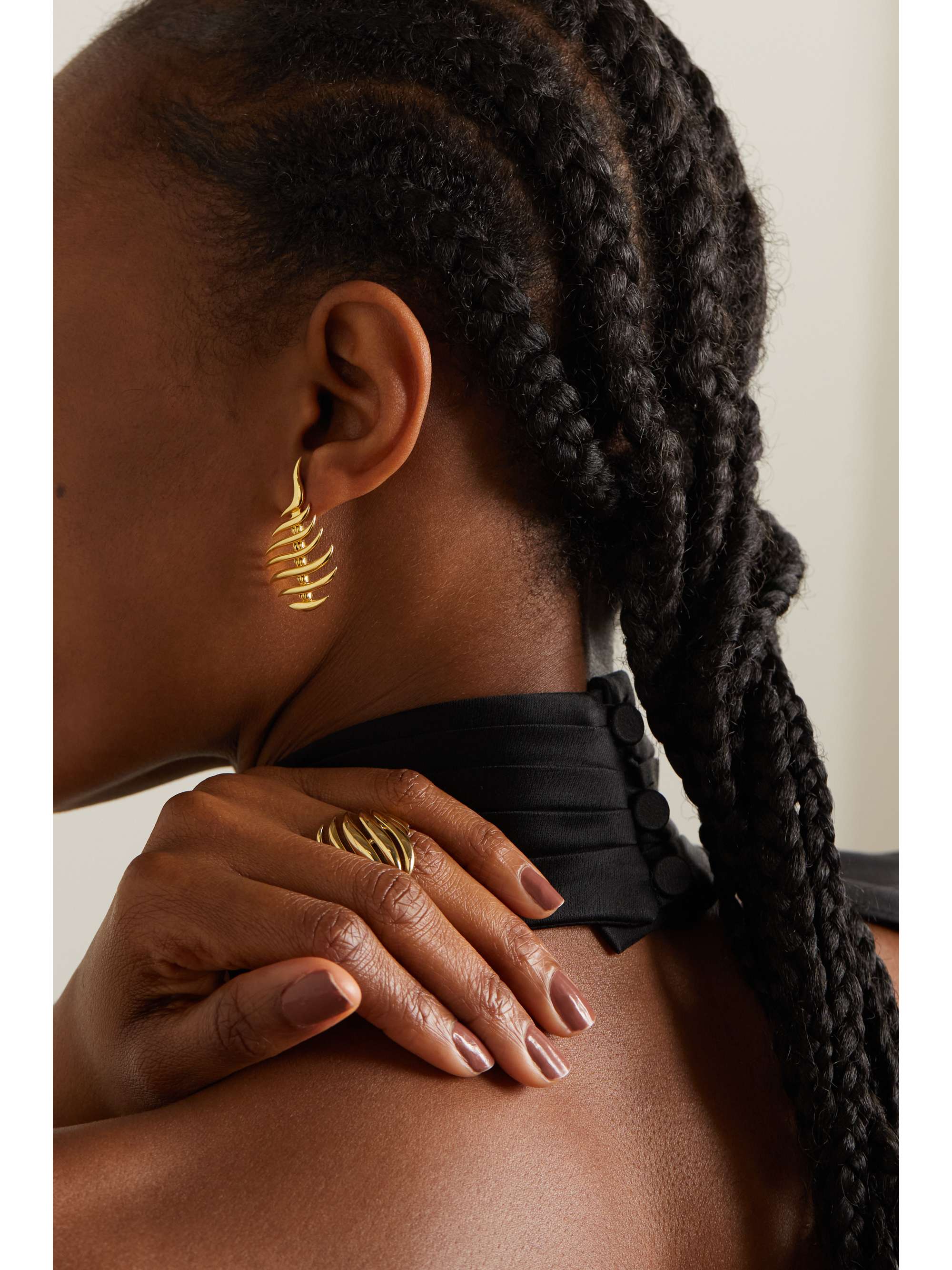 FERNANDO JORGE Flame Mini 18-karat gold earrings