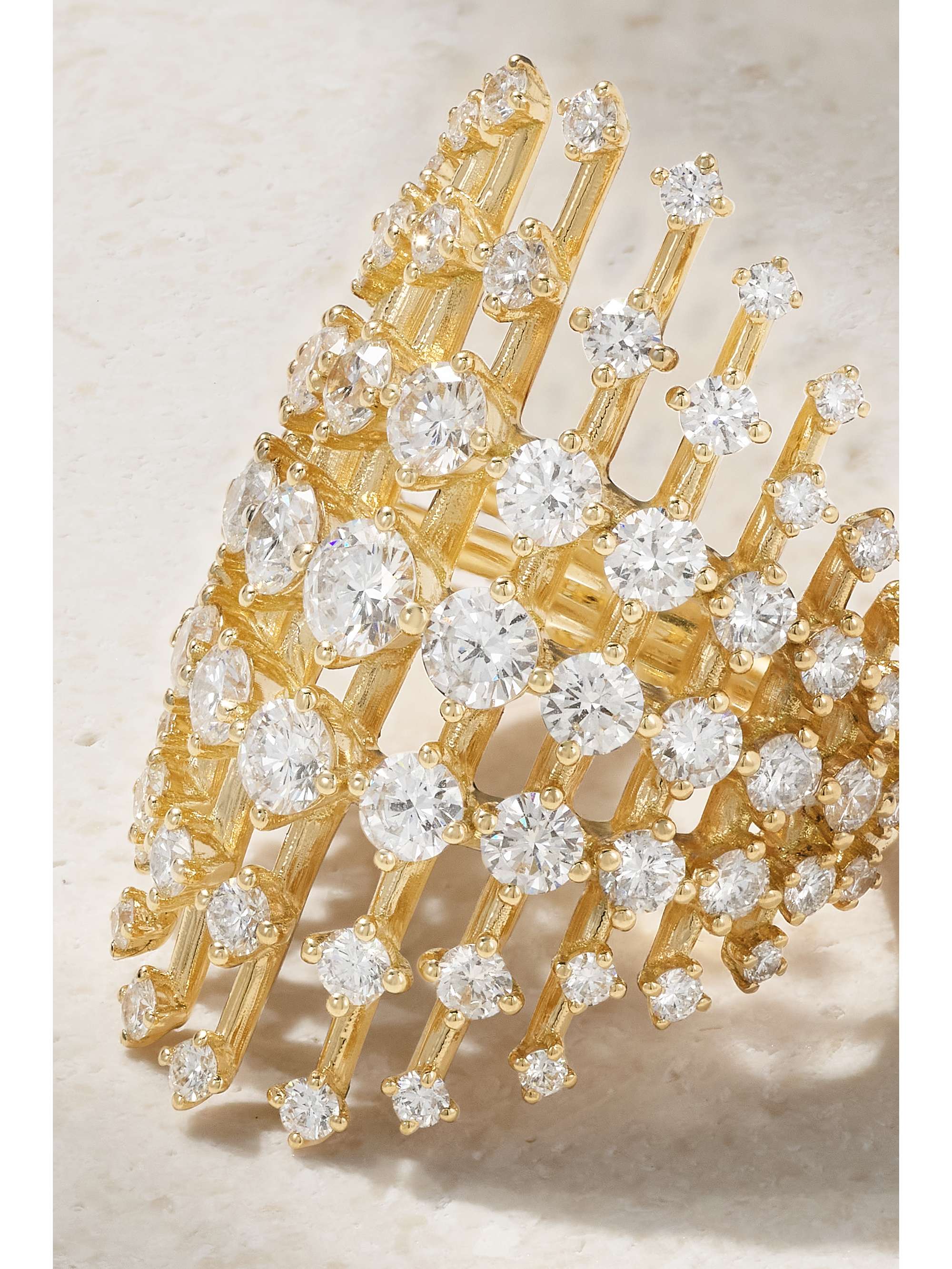 FERNANDO JORGE Disco Medium 18-karat gold diamond ring