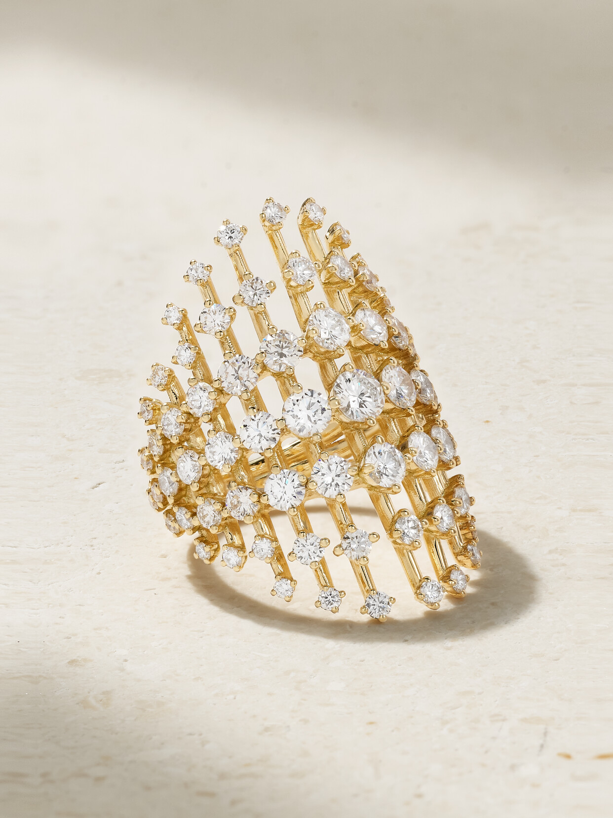 Fernando Jorge - Disco Medium 18-karat Gold Diamond Ring - 53.5