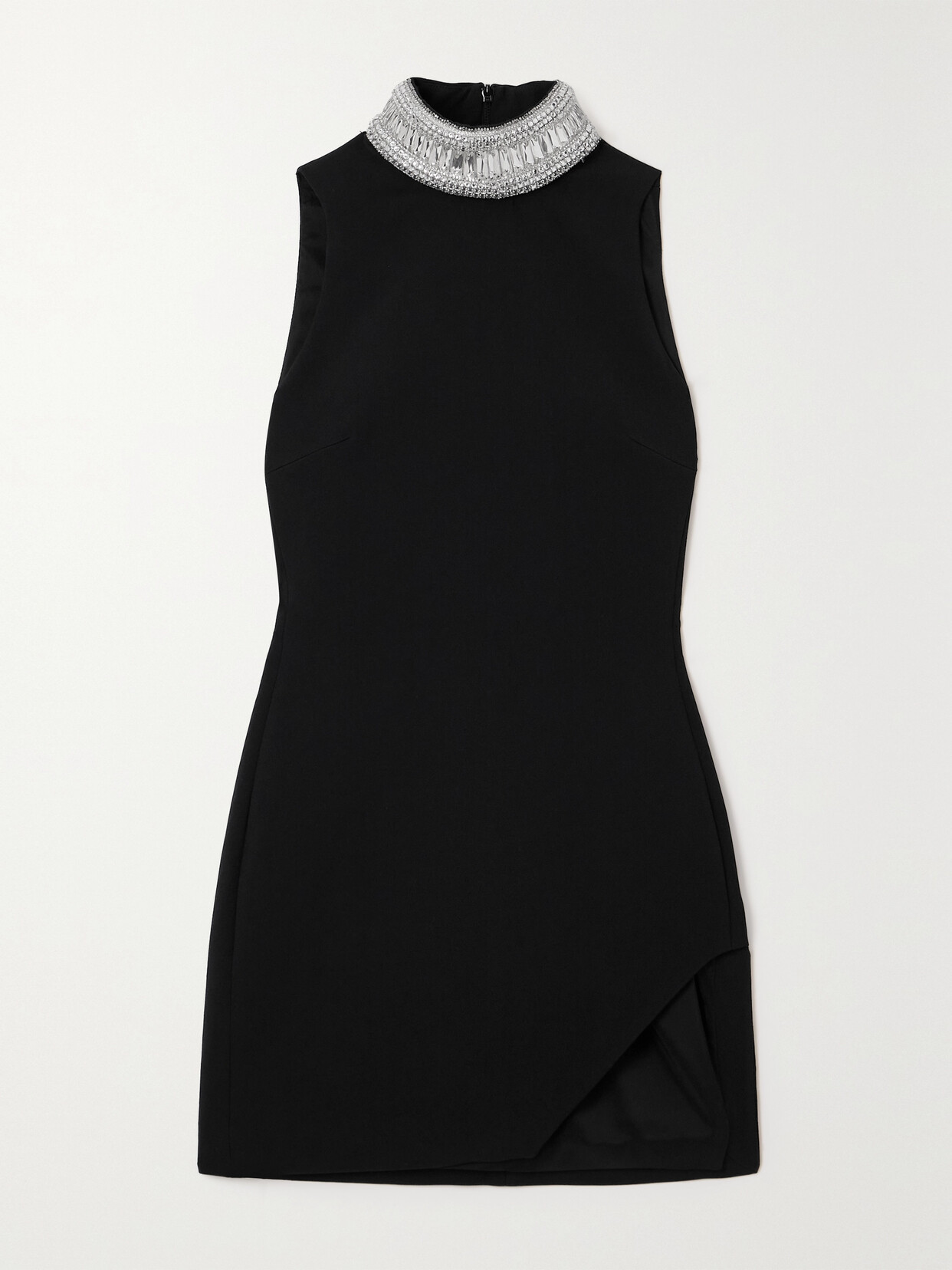 David Koma Crystal-embellished Crepe Mini Dress