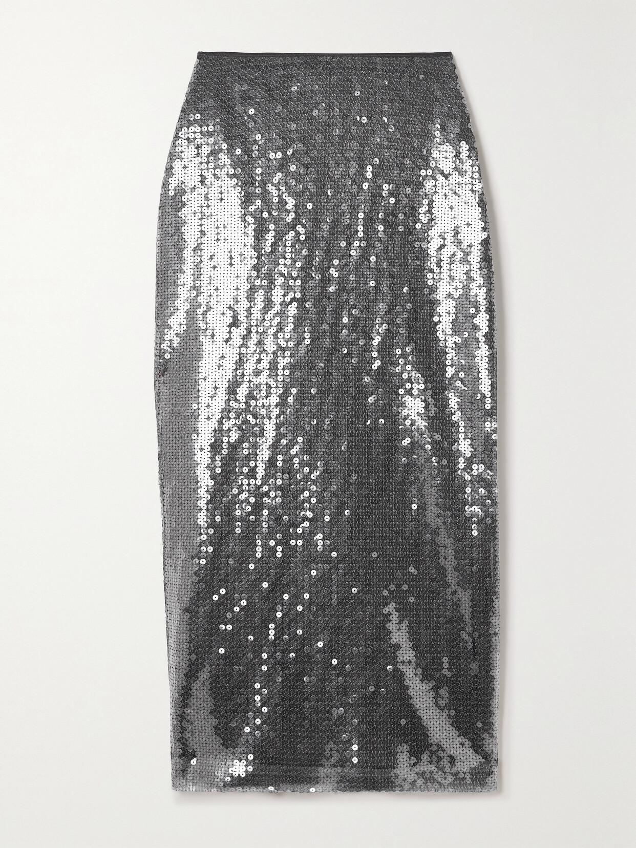 David Koma - Sequined Tulle Midi Skirt - Gray