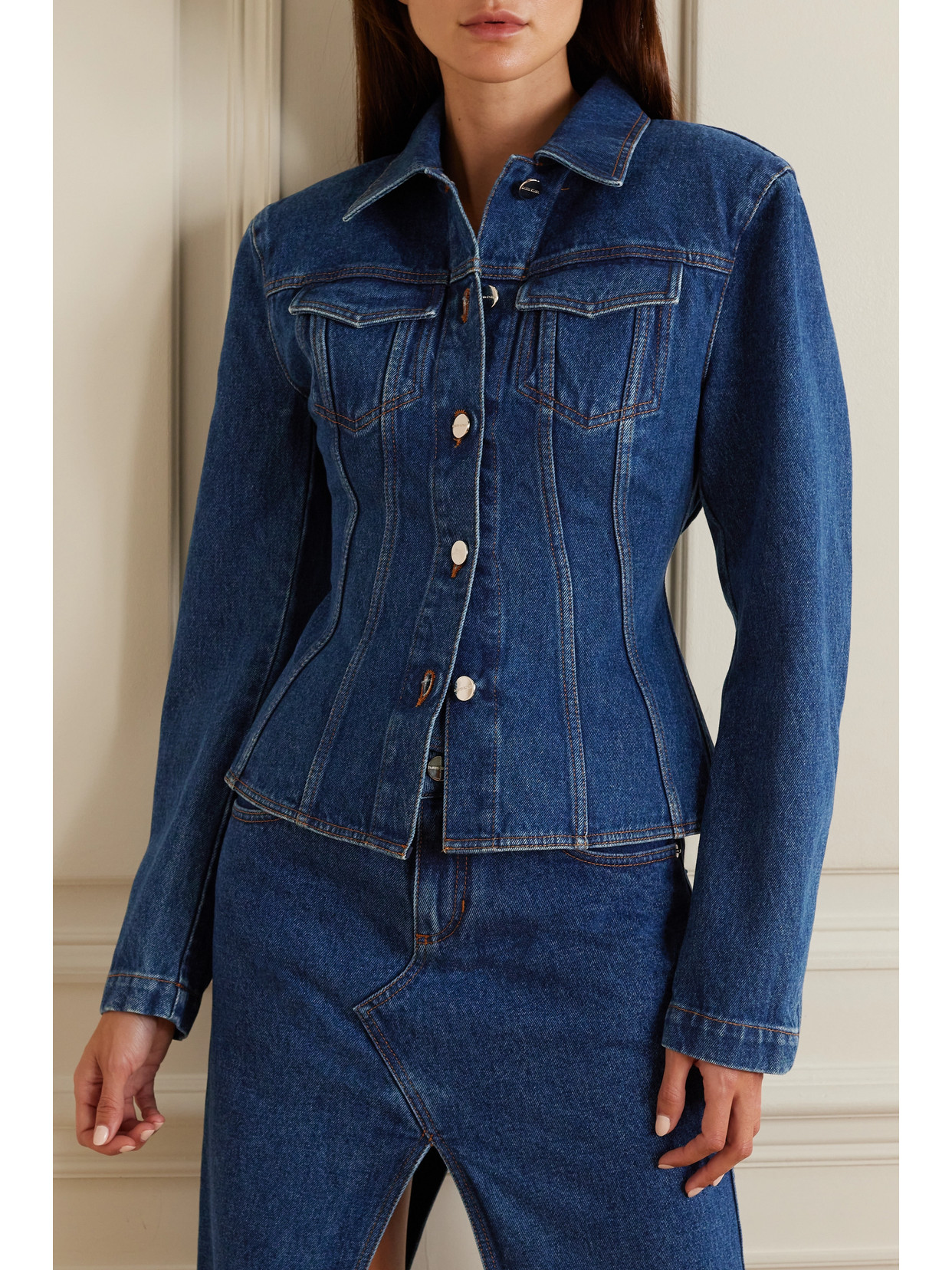 Paneled Denim Jacket