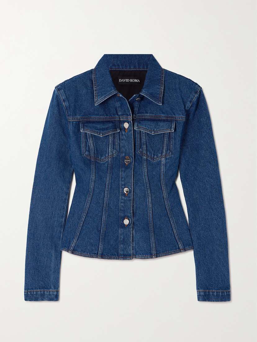 David Koma Paneled Denim Jacket - UK 14