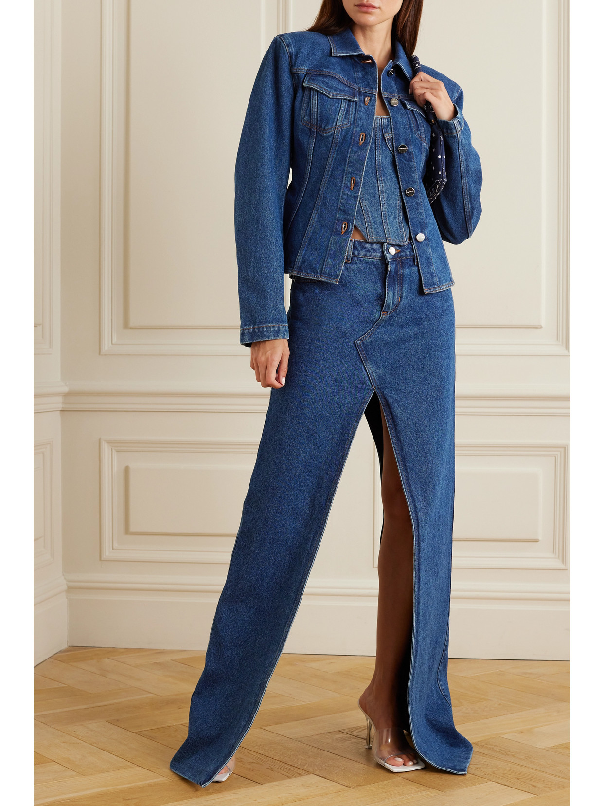 Paneled Denim Jacket