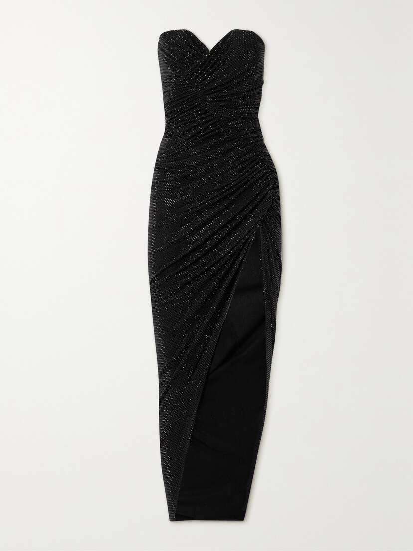 ALEXANDRE VAUTHIER Strapless Crystal-embellished Stretch-jersey Maxi Dress