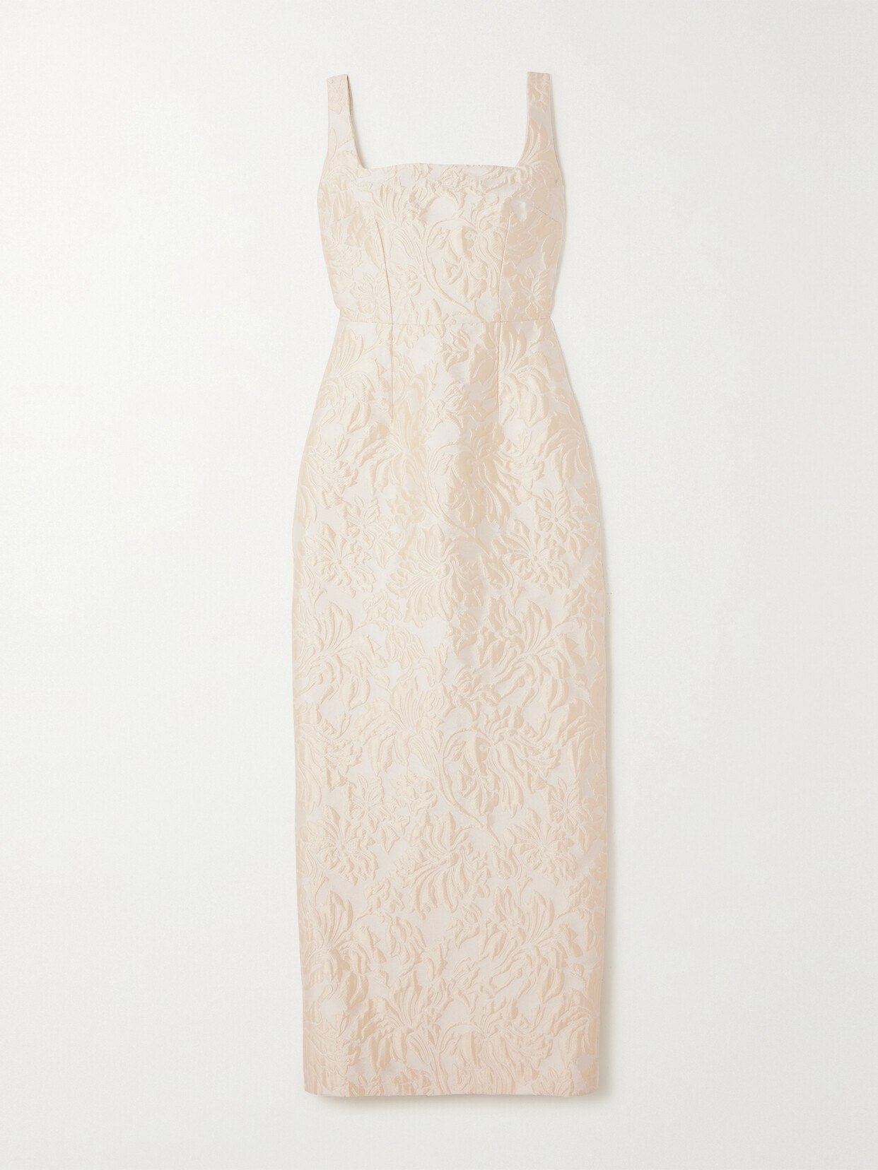 Emilia Wickstead Margie Cloqué Gown In Ivory