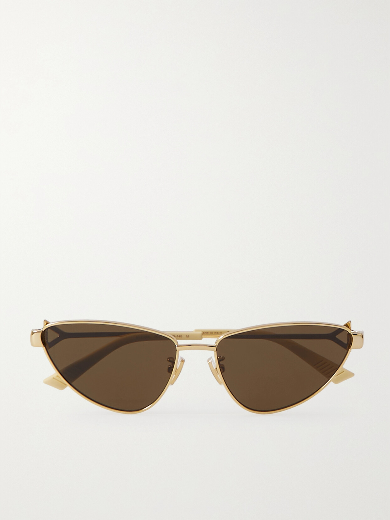 Bottega Veneta Cat-eye Gold-tone Sunglasses