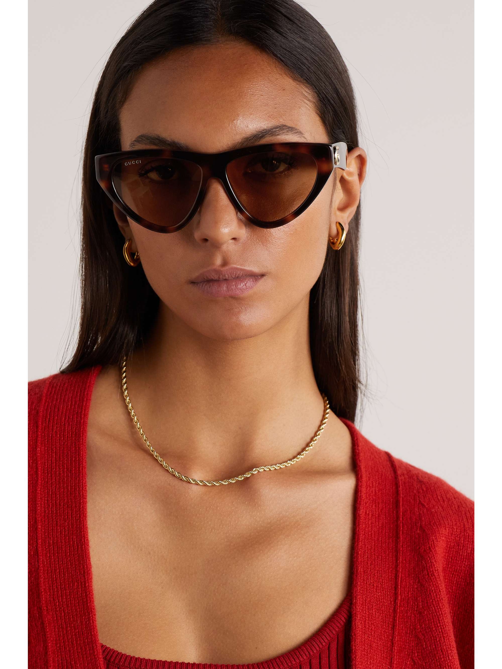 gucci women's cat eye sunglasses