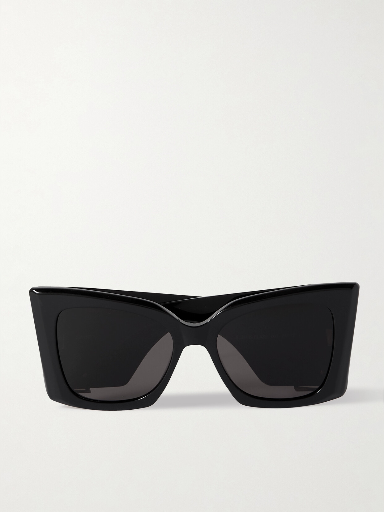 Saint Laurent Blaze Oversized Cat-eye Acetate Sunglasses In Black