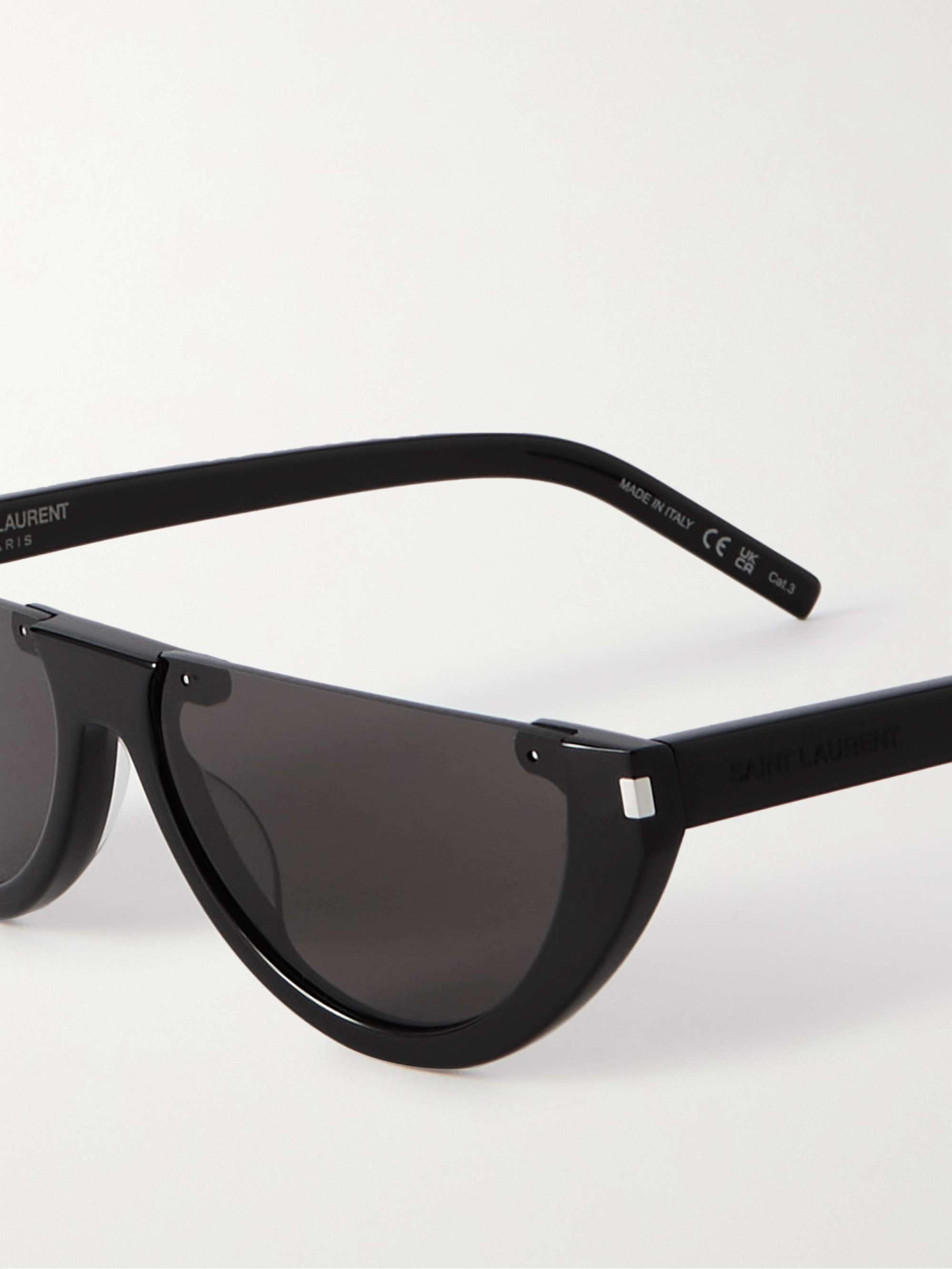 SAINT LAURENT EYEWEAR YSL oversized cat-eye acetate sunglasses