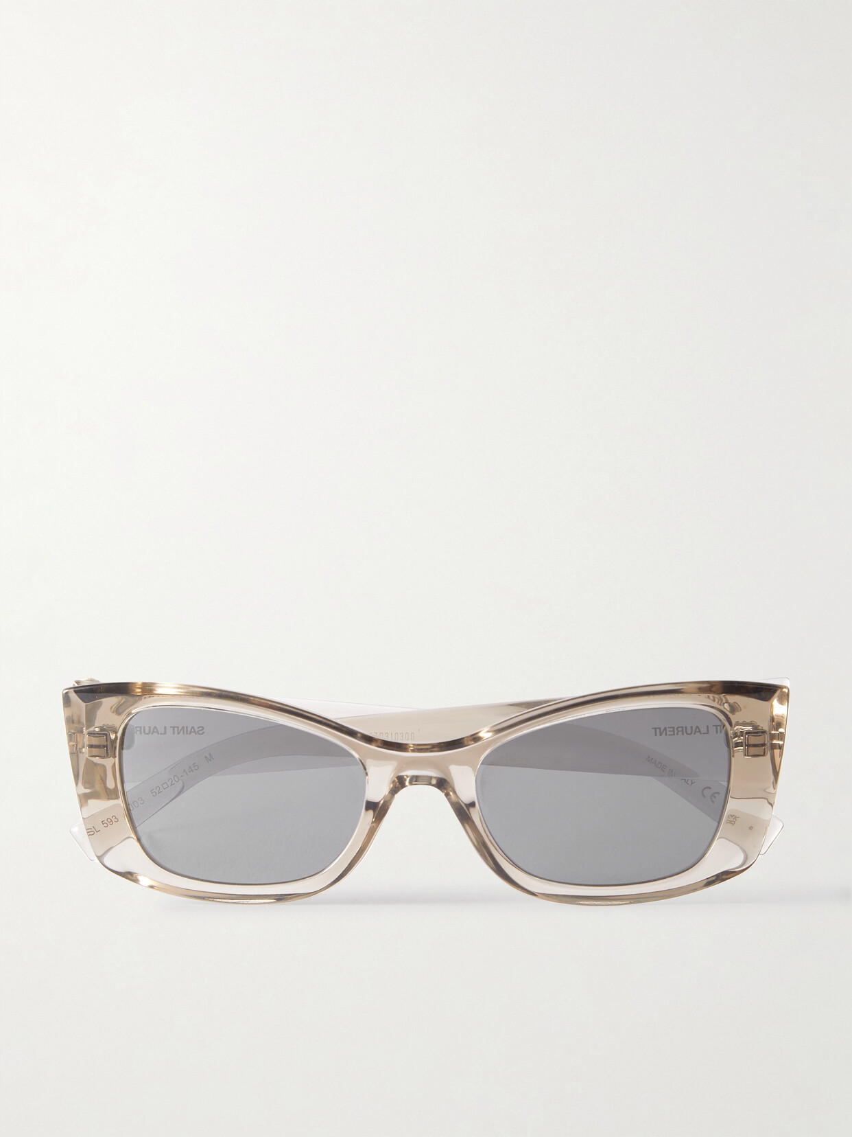 Saint Laurent Cat-eye Acetate Sunglasses In Neutrals