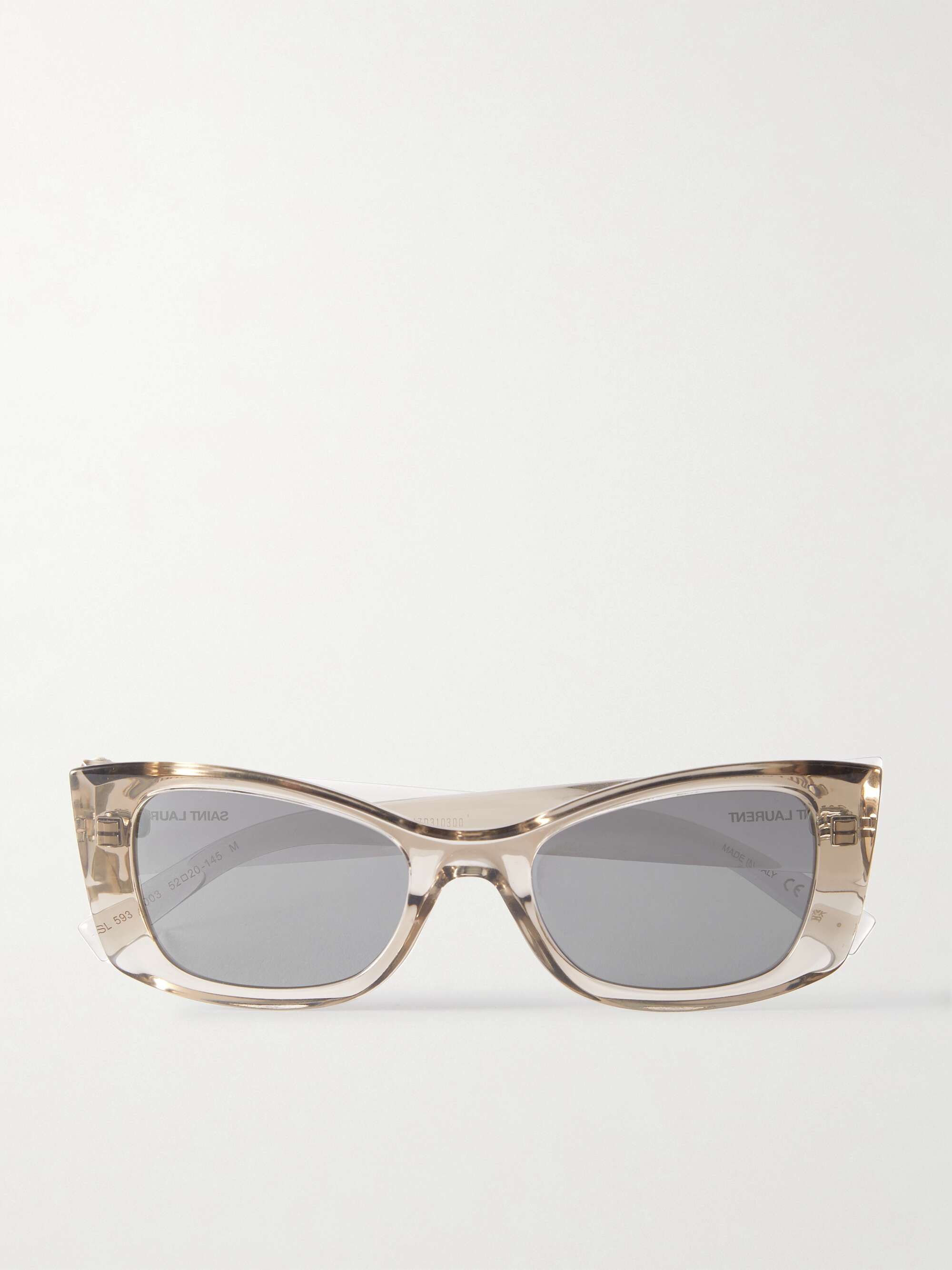 Saint Laurent Eyewear - Ysl Cat-Eye Acetate Sunglasses - Black - One Size - Net A Porter