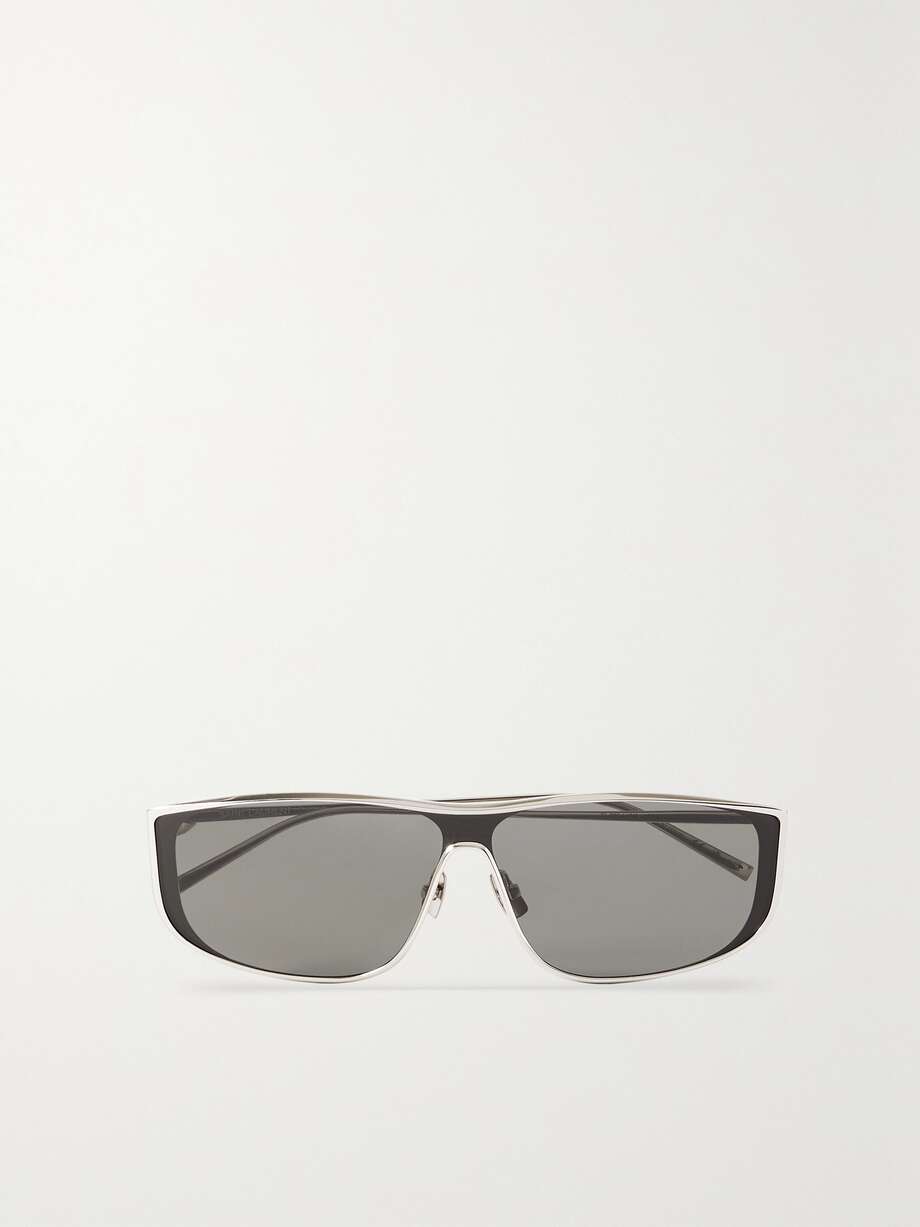 net-a-porter.com | Luna D-frame silver-tone sunglasses