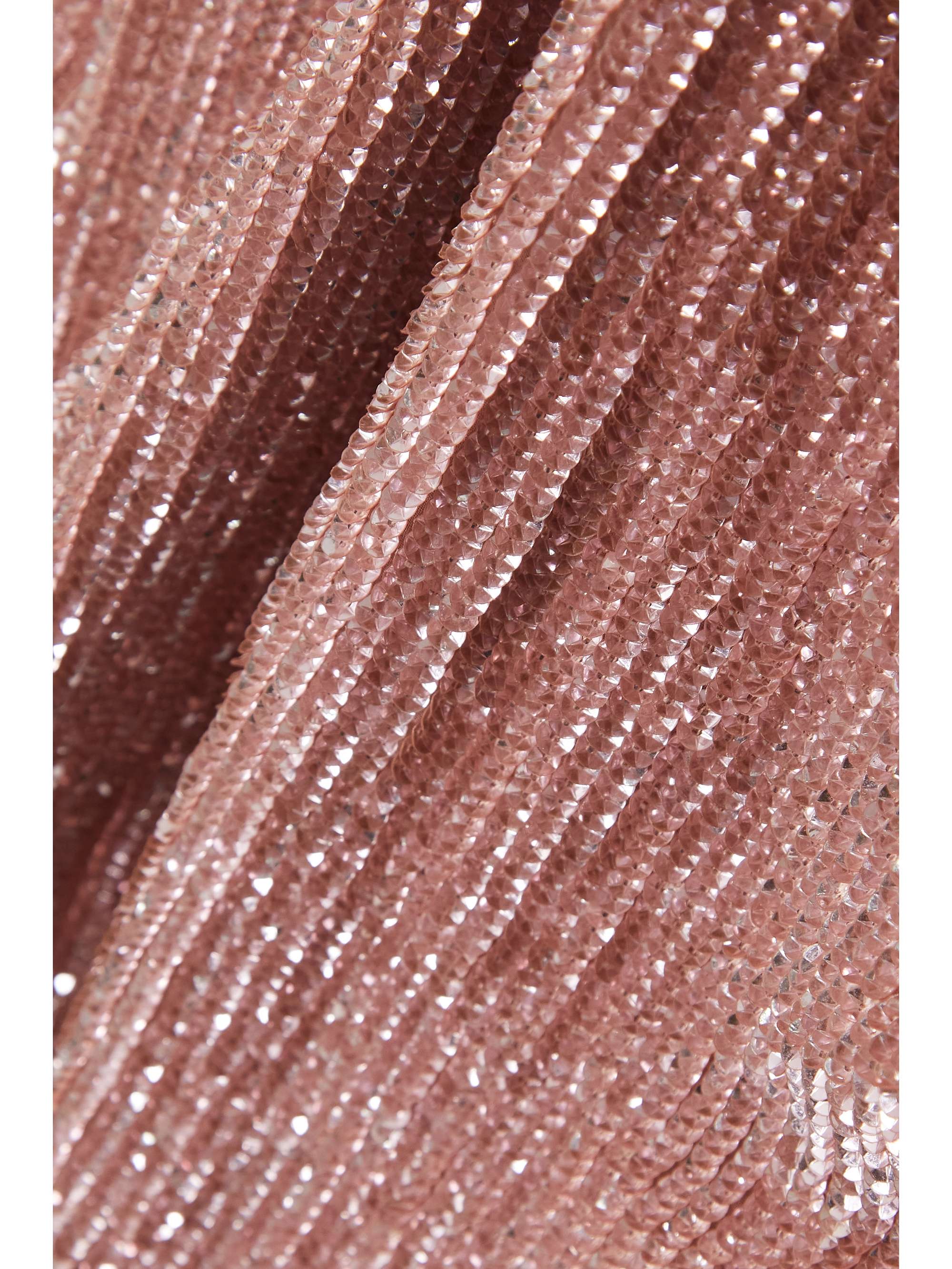RETROFÊTE Katya draped sequined chiffon gown