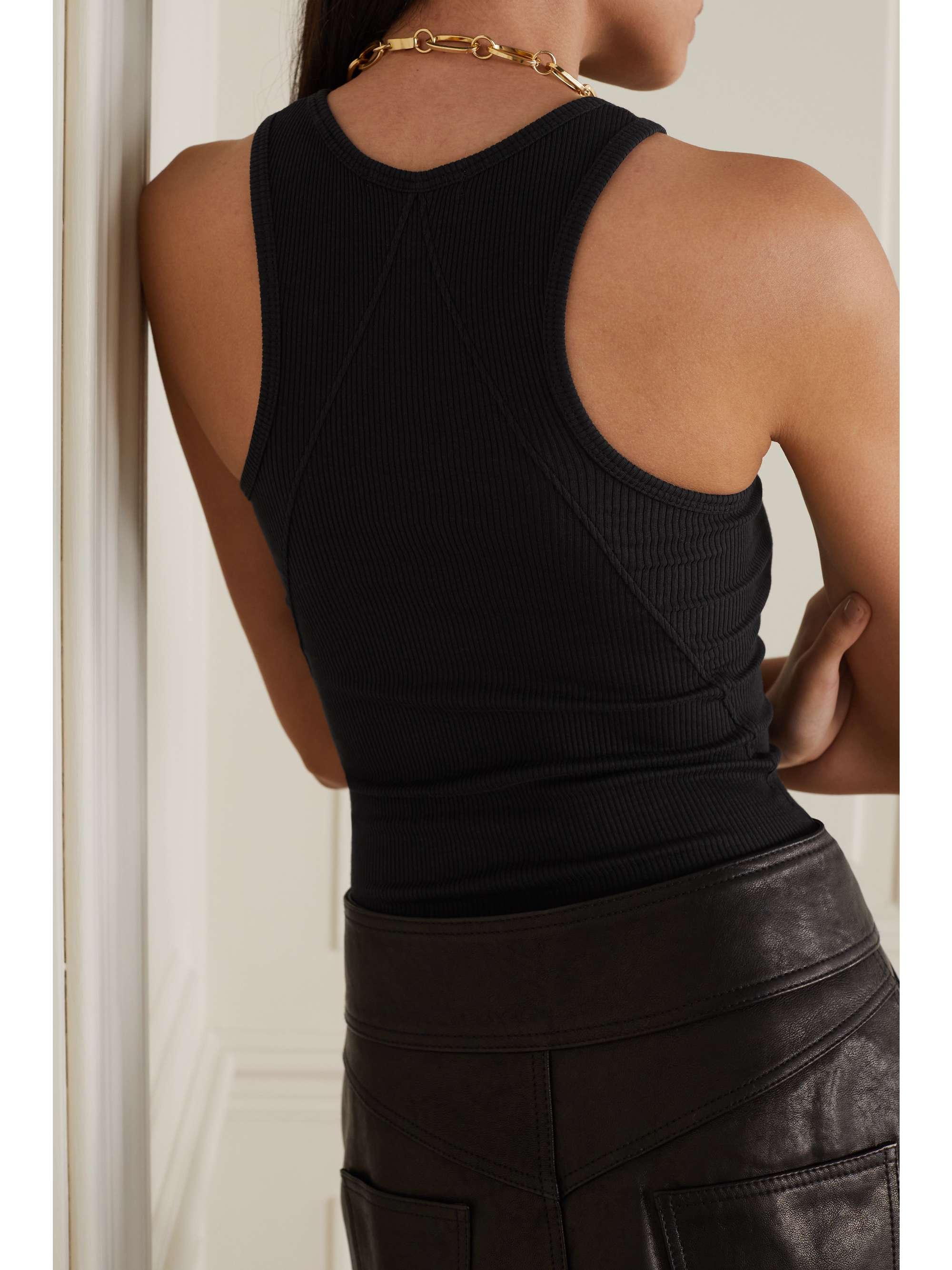 RAG & BONE The Essential ribbed stretch-organic Pima cotton jersey tank
