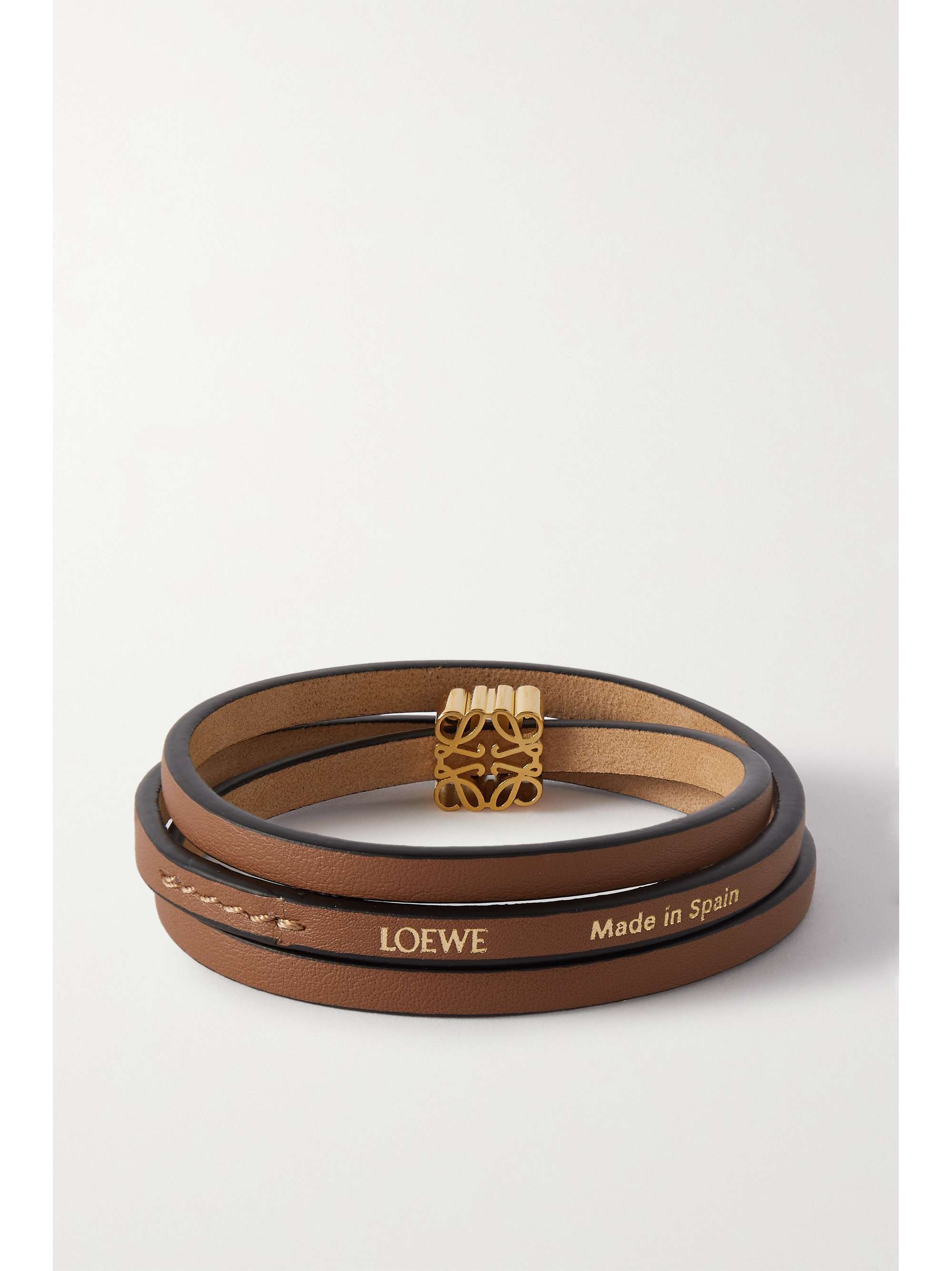 LOEWE Paula's Ibiza + سوار من الجلد ومعدن فضّي اللون