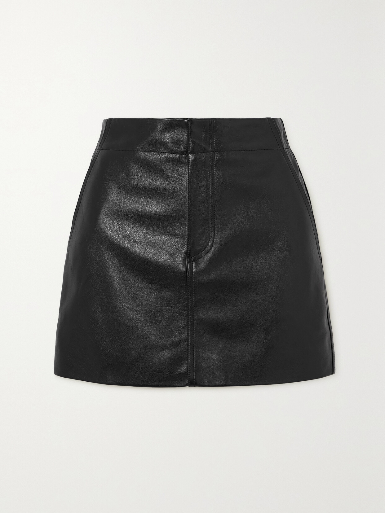 GAUCHERE - Leather Mini Skirt - Black