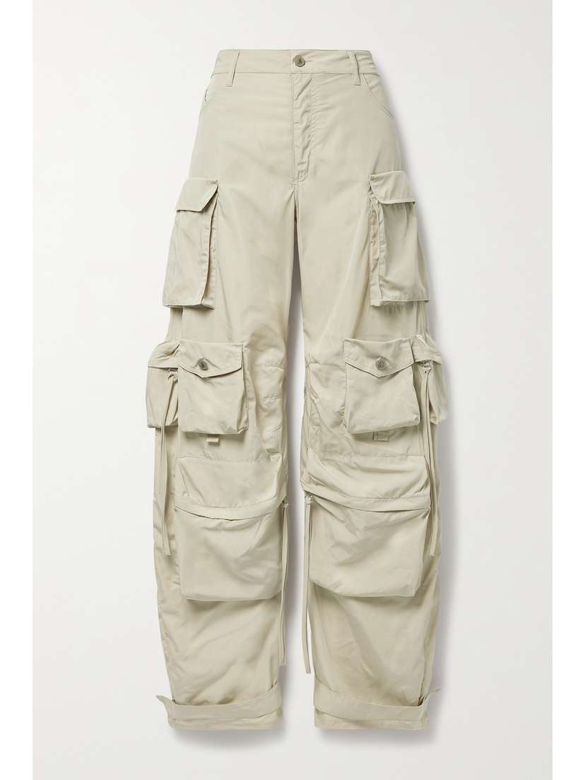 The Attico Fern Shell Straight-leg Cargo Pants