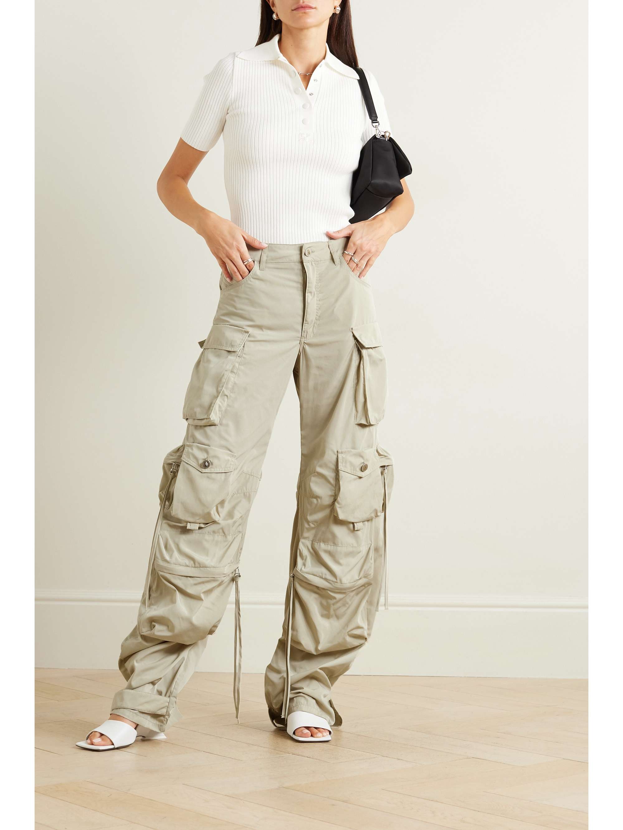 Fern shell straight-leg cargo pants