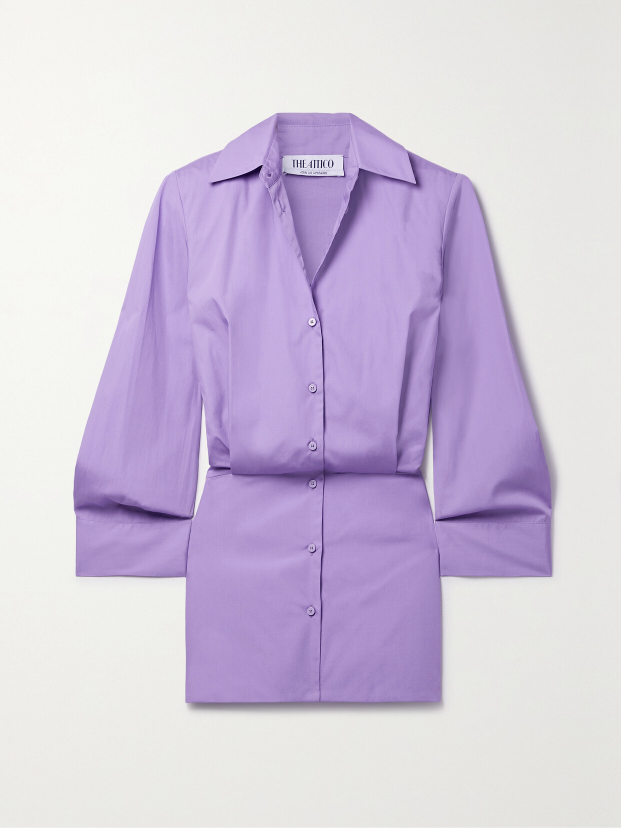 Attico ''margot'' Lavender Mini Dress In Purple