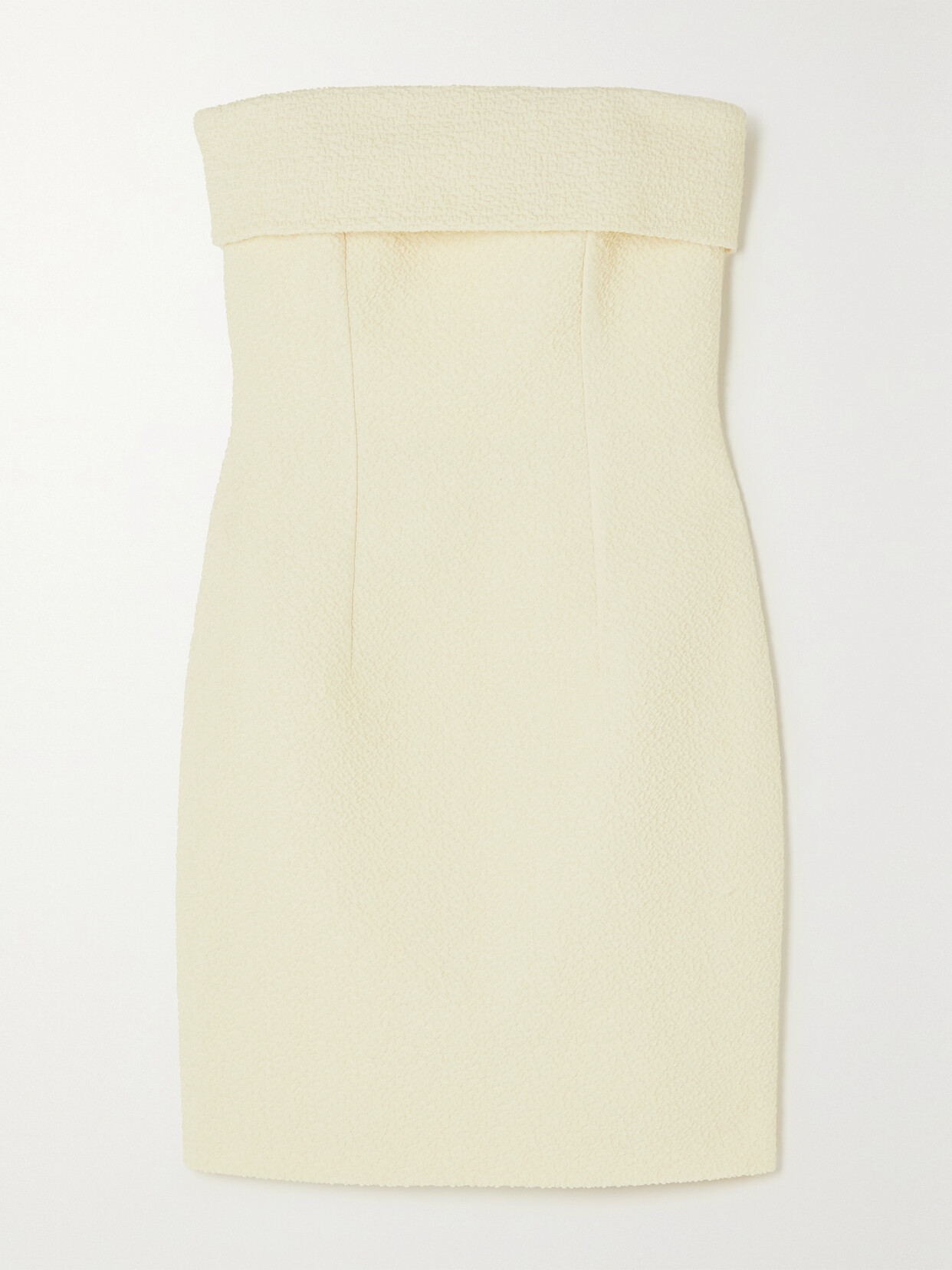 Emilia Wickstead - Sidnie Strapless Cotton-blend Bouclé Mini Dress - Ivory