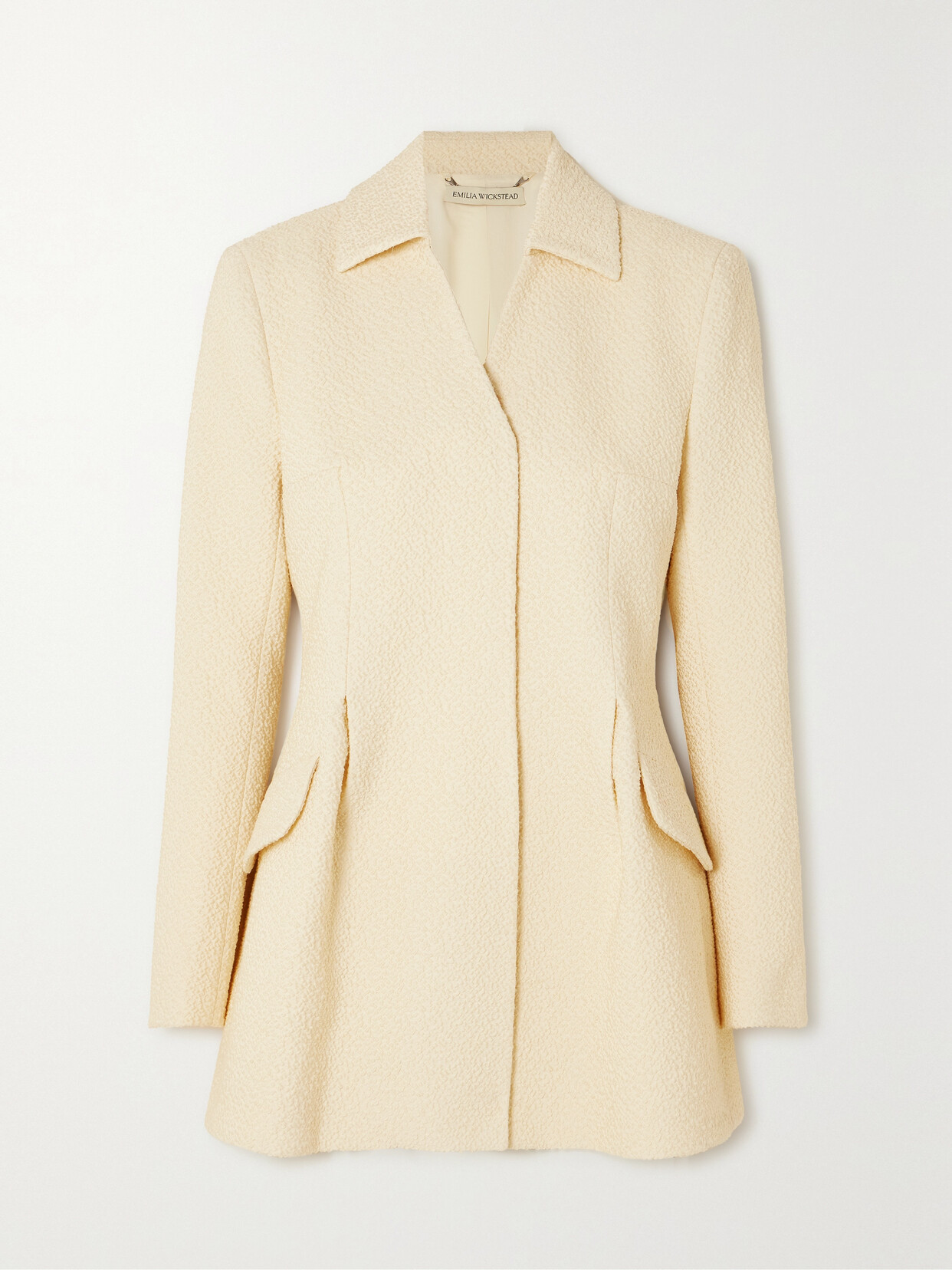 Emilia Wickstead - Aideen Cotton-blend Bouclé Jacket - Ivory