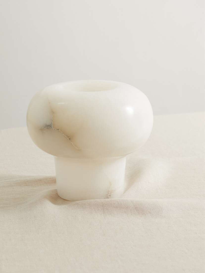 Soho Home Ava Bulb Alabaster Vase