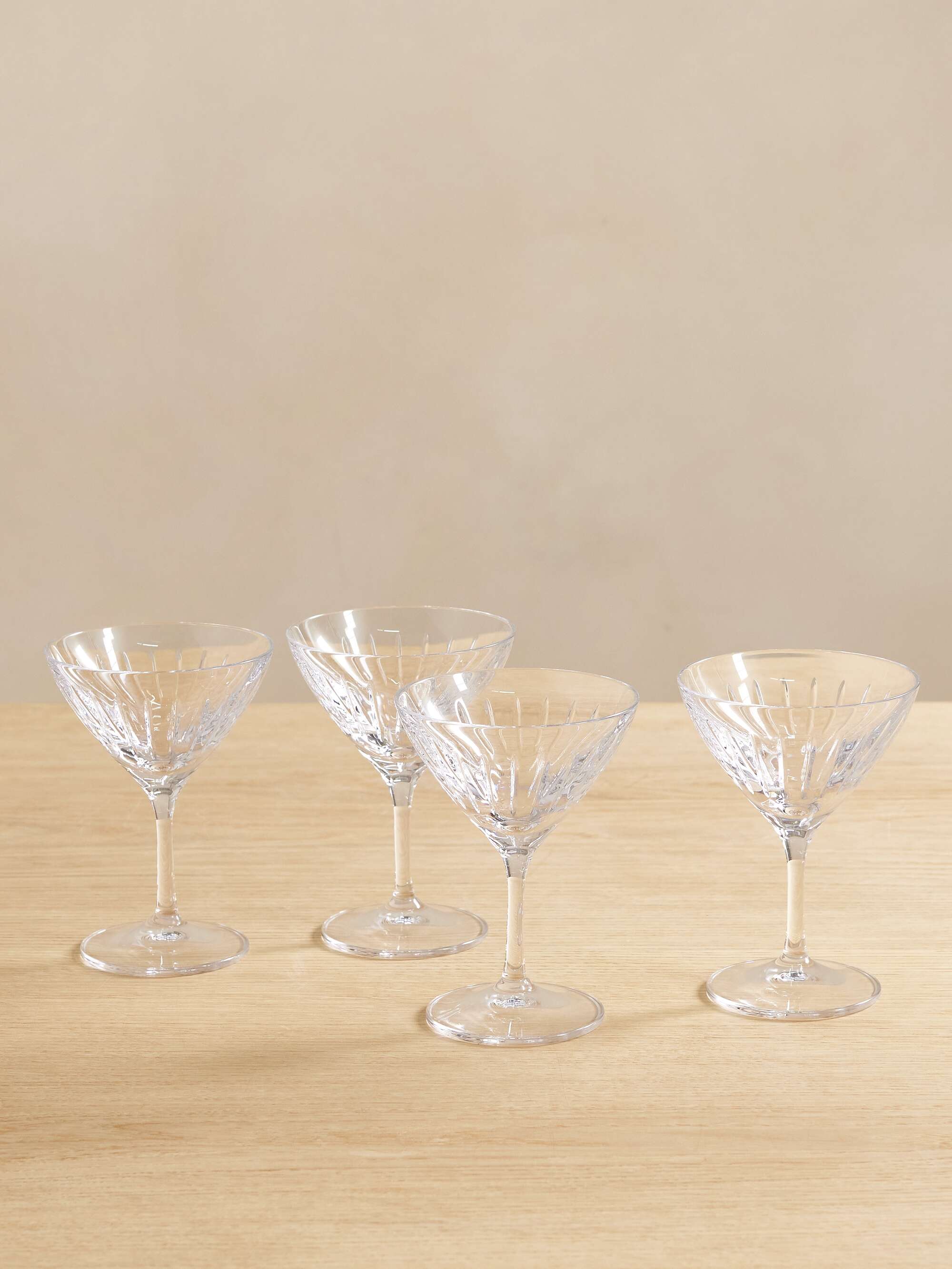 SOHO HOME Roebling Set of Four Crystal Martini Coupes