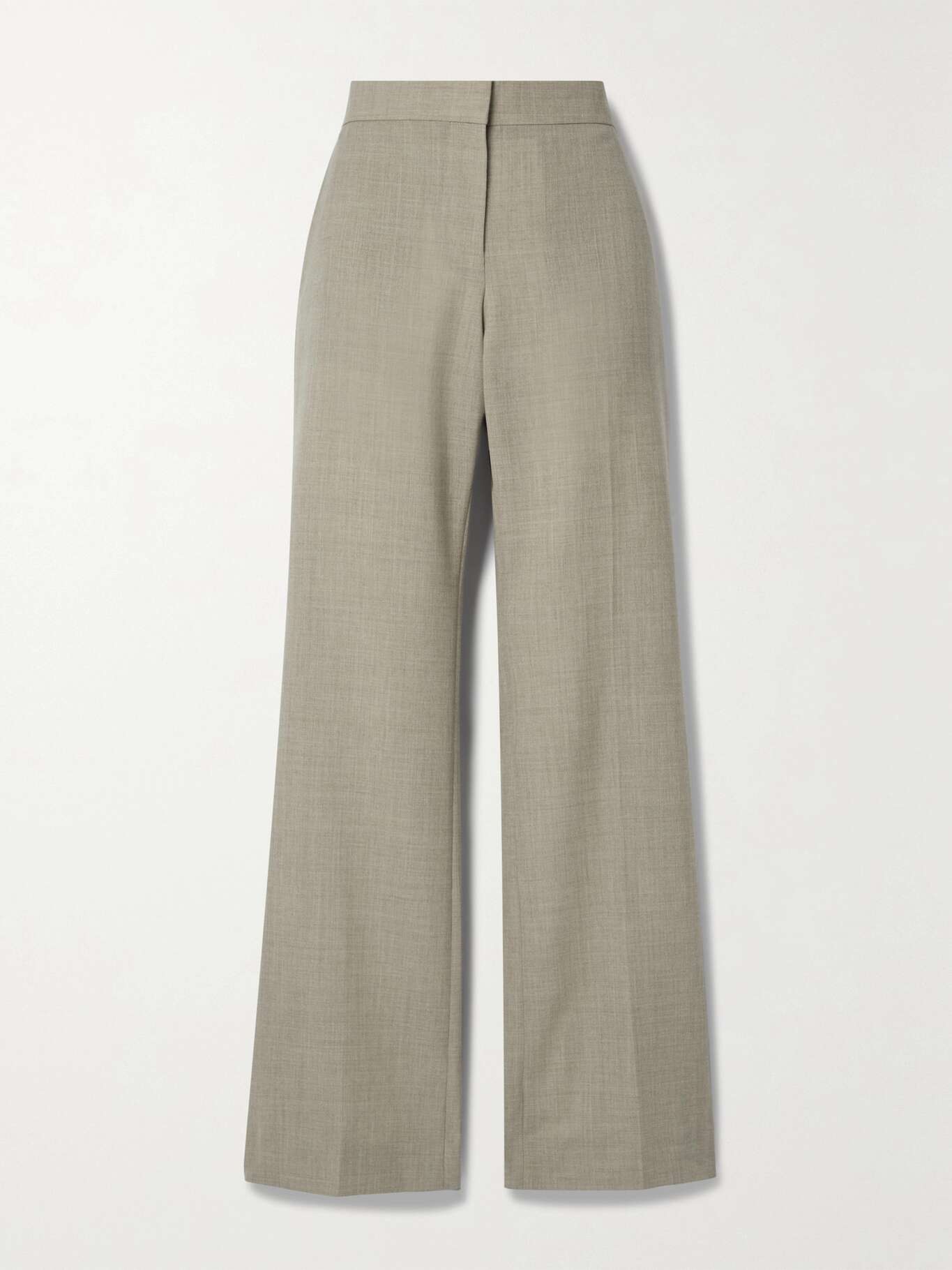 Wool Straight-Leg Pants