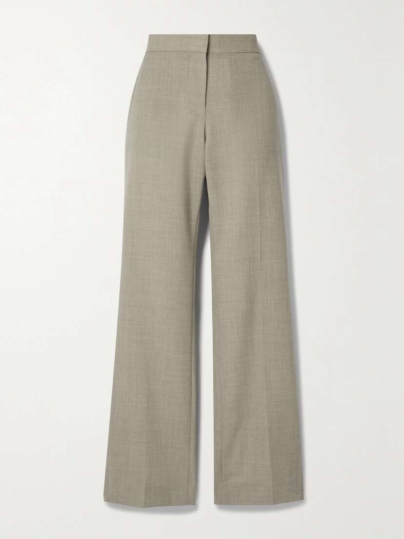 The Row — Baer wool straight-leg pants