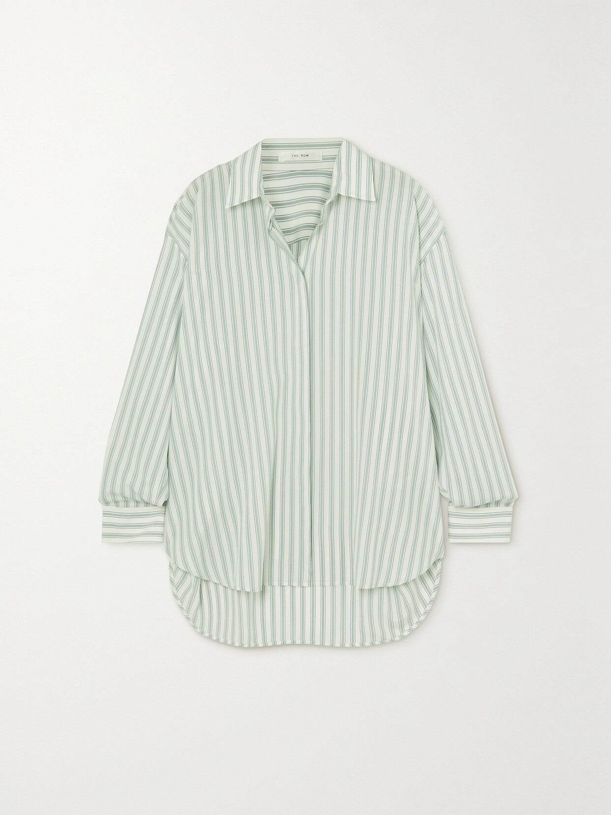 The Row - Sisca Striped Silk Shirt - White
