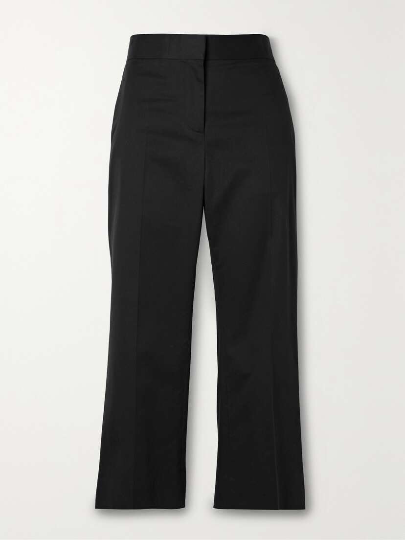 The Row — Bapri cropped cotton-blend straight-leg pants