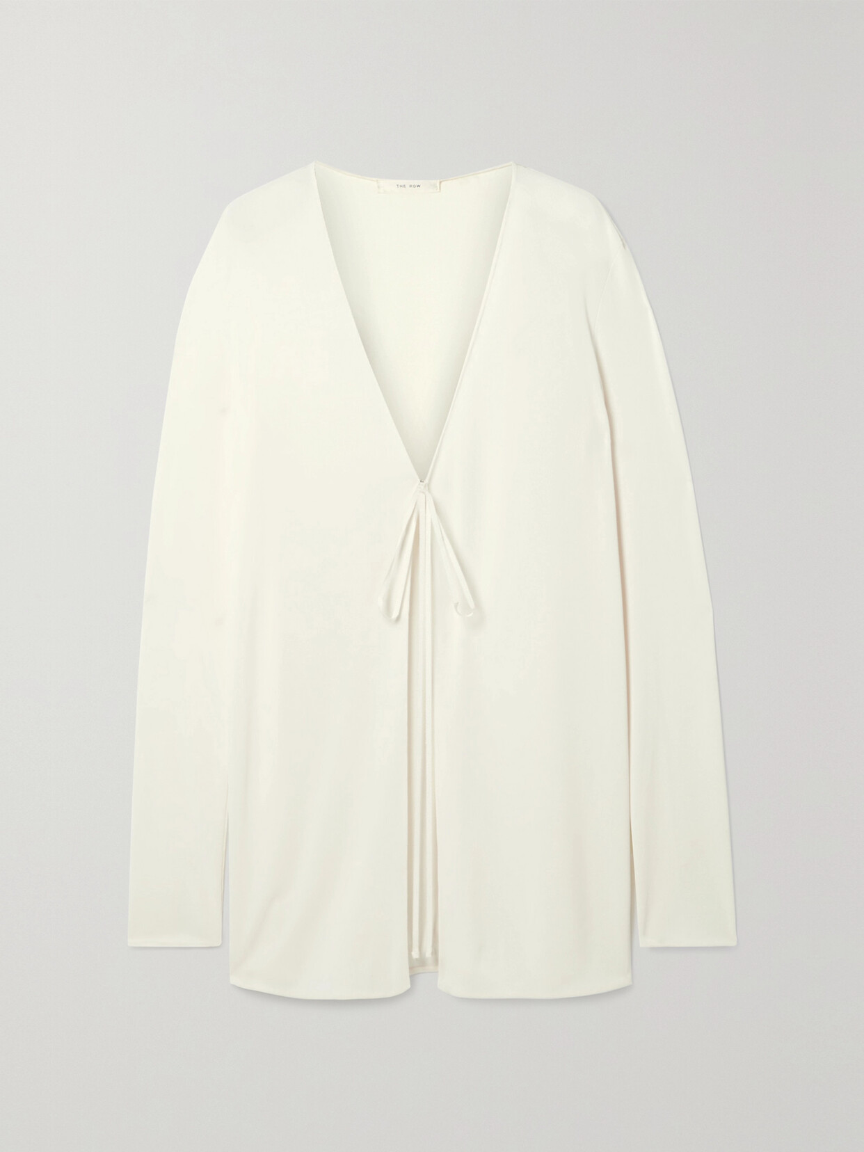 The Row - Isara Ribbed Stretch-jersey Cardigan - White