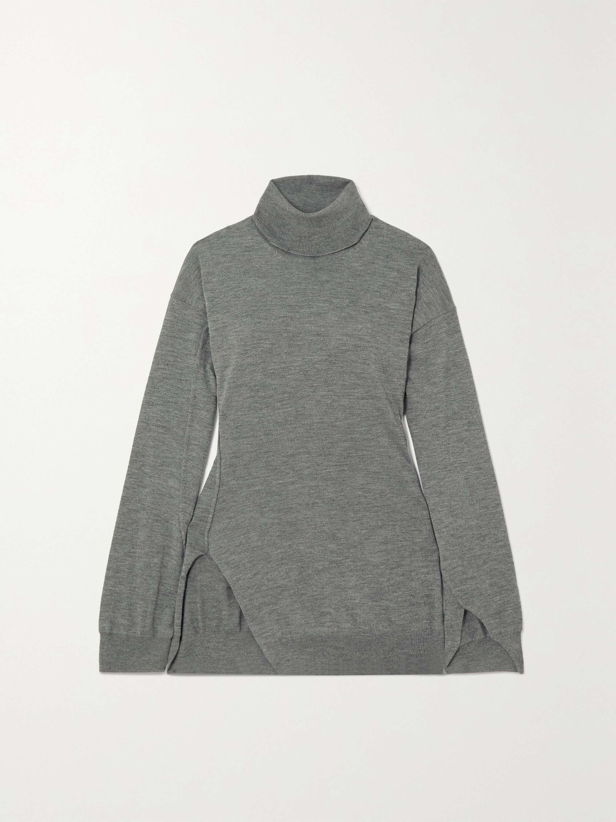 THE ROW Nomi cutaway cashmere turtleneck sweater | NET-A-PORTER