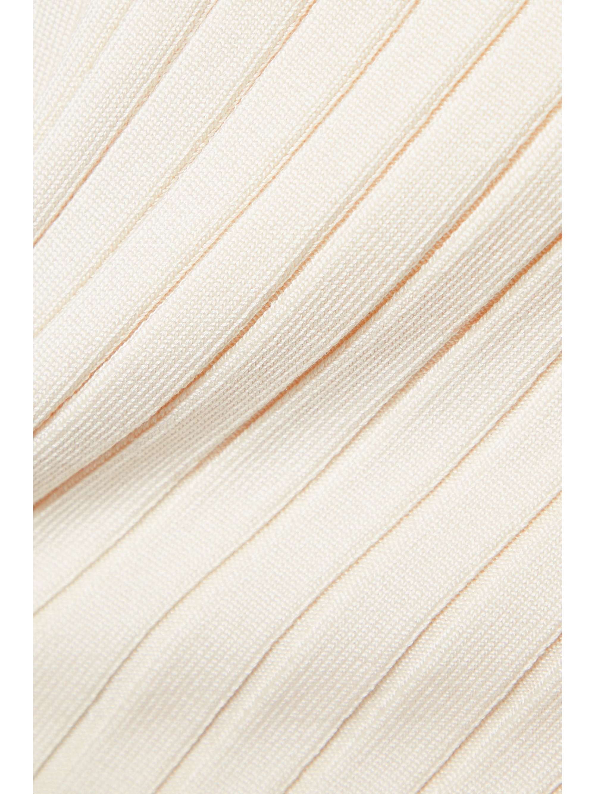 THE ROW Ash open-back ribbed silk sweater