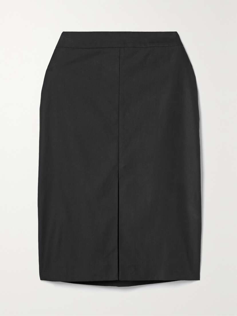 The Row — Benson cotton-blend twill skirt