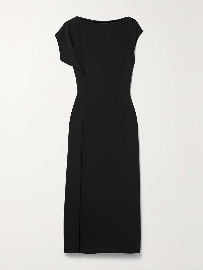 The Row Blathine Crepe Midi Dress
