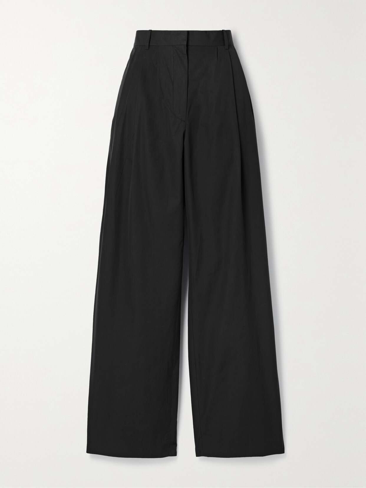 Shop The Row Bufus Wool Straight-leg Pants In Blue