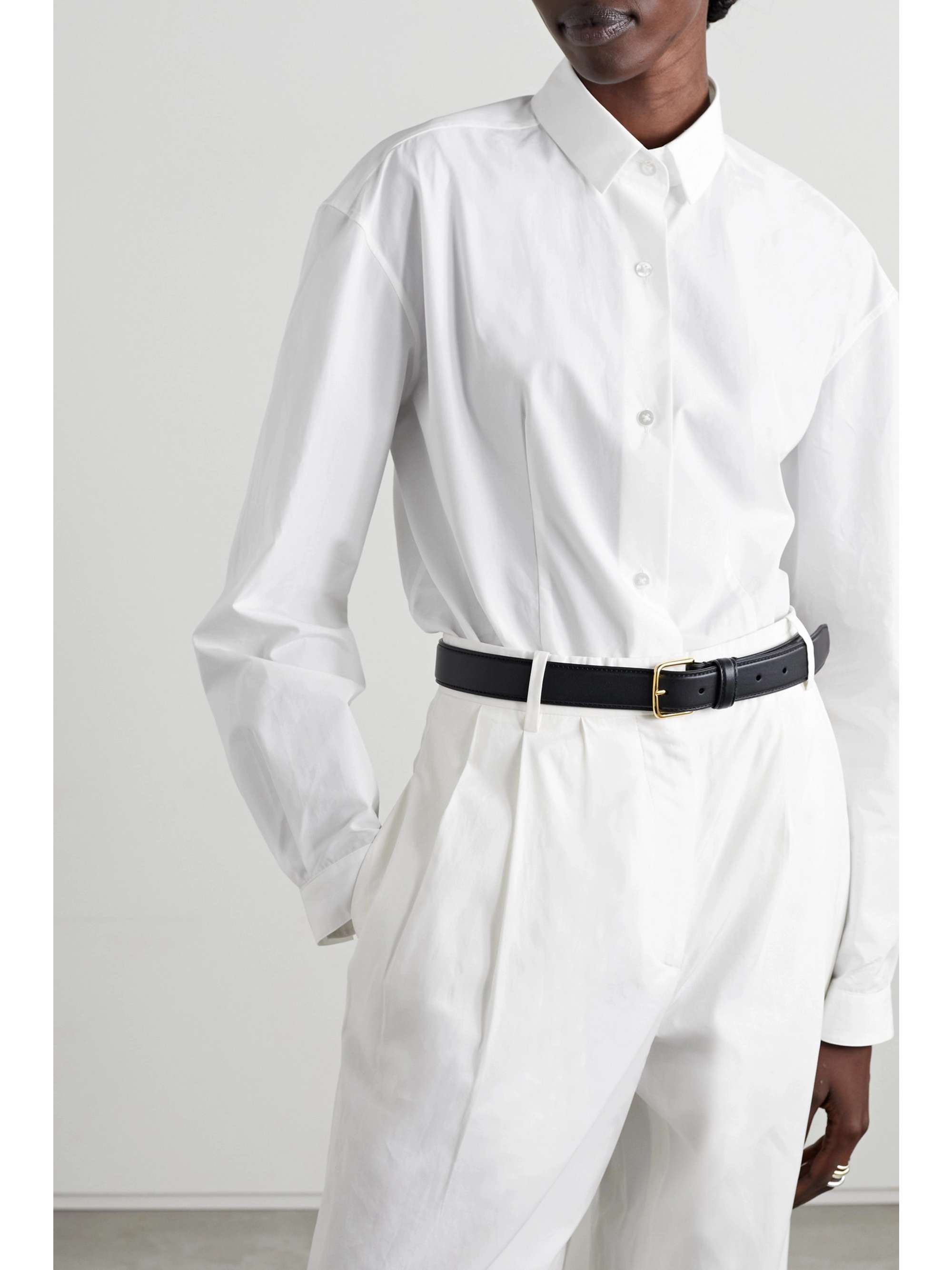 THE ROW Baltica cotton-poplin shirt
