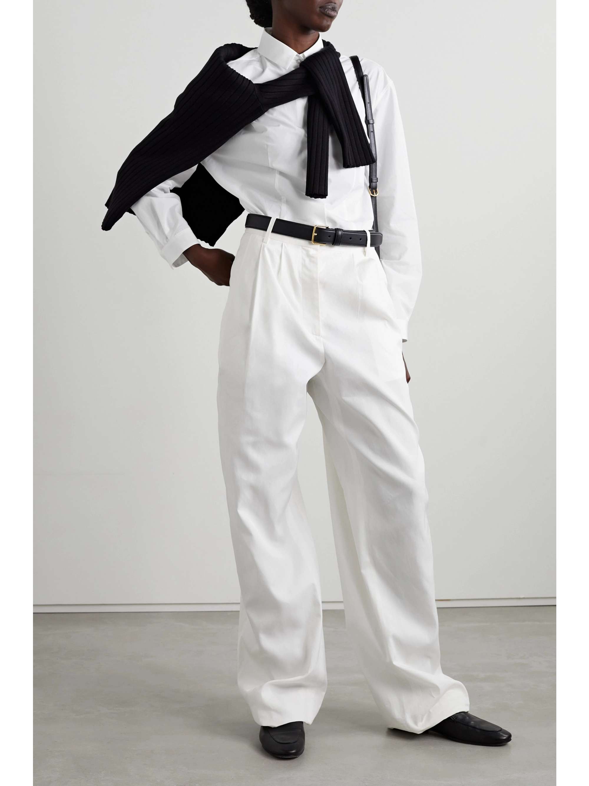 THE ROW Baltica cotton-poplin shirt