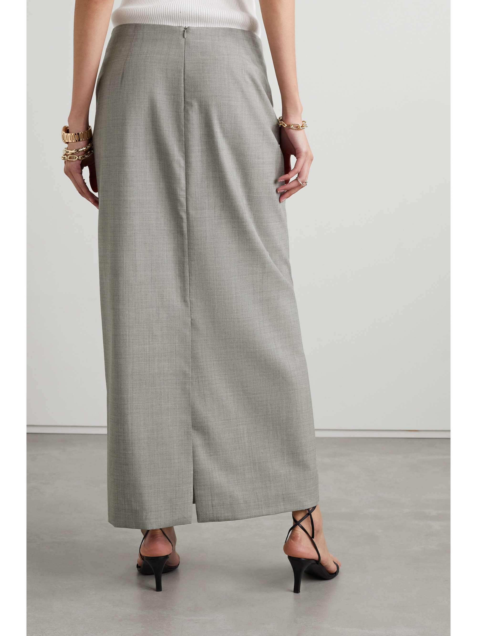 THE ROW Berth wool maxi skirt