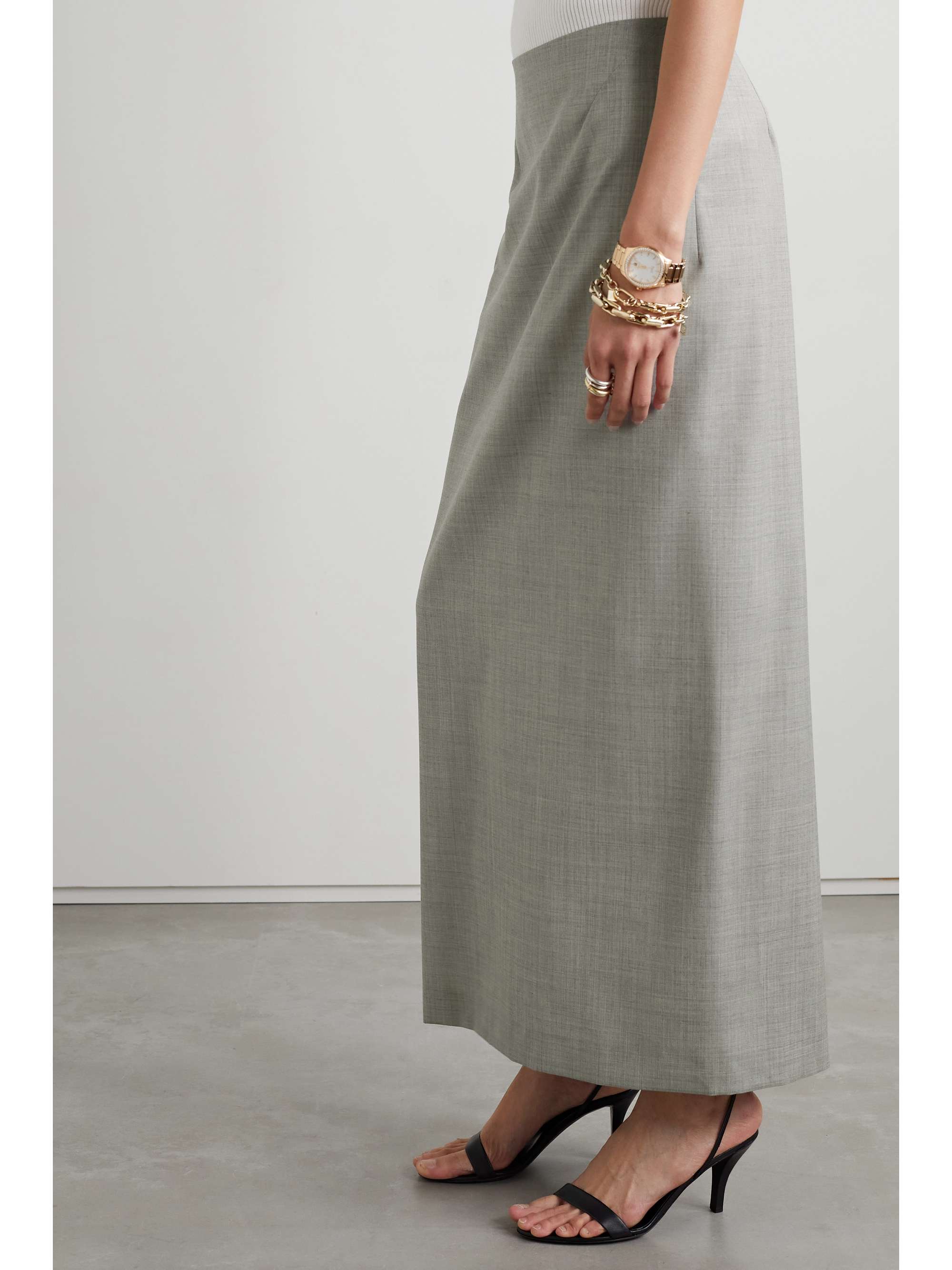 THE ROW Berth wool maxi skirt