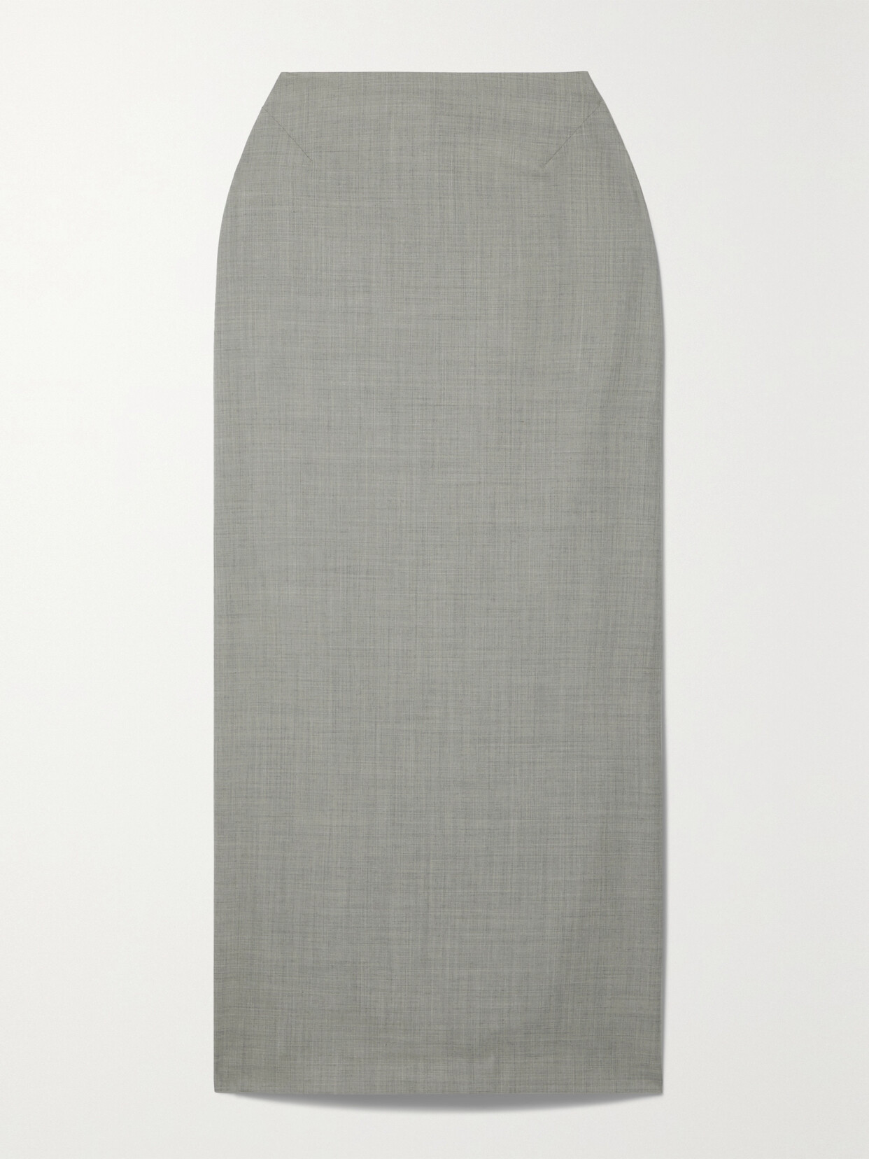 The Row Berth Wool Maxi Skirt In Grey