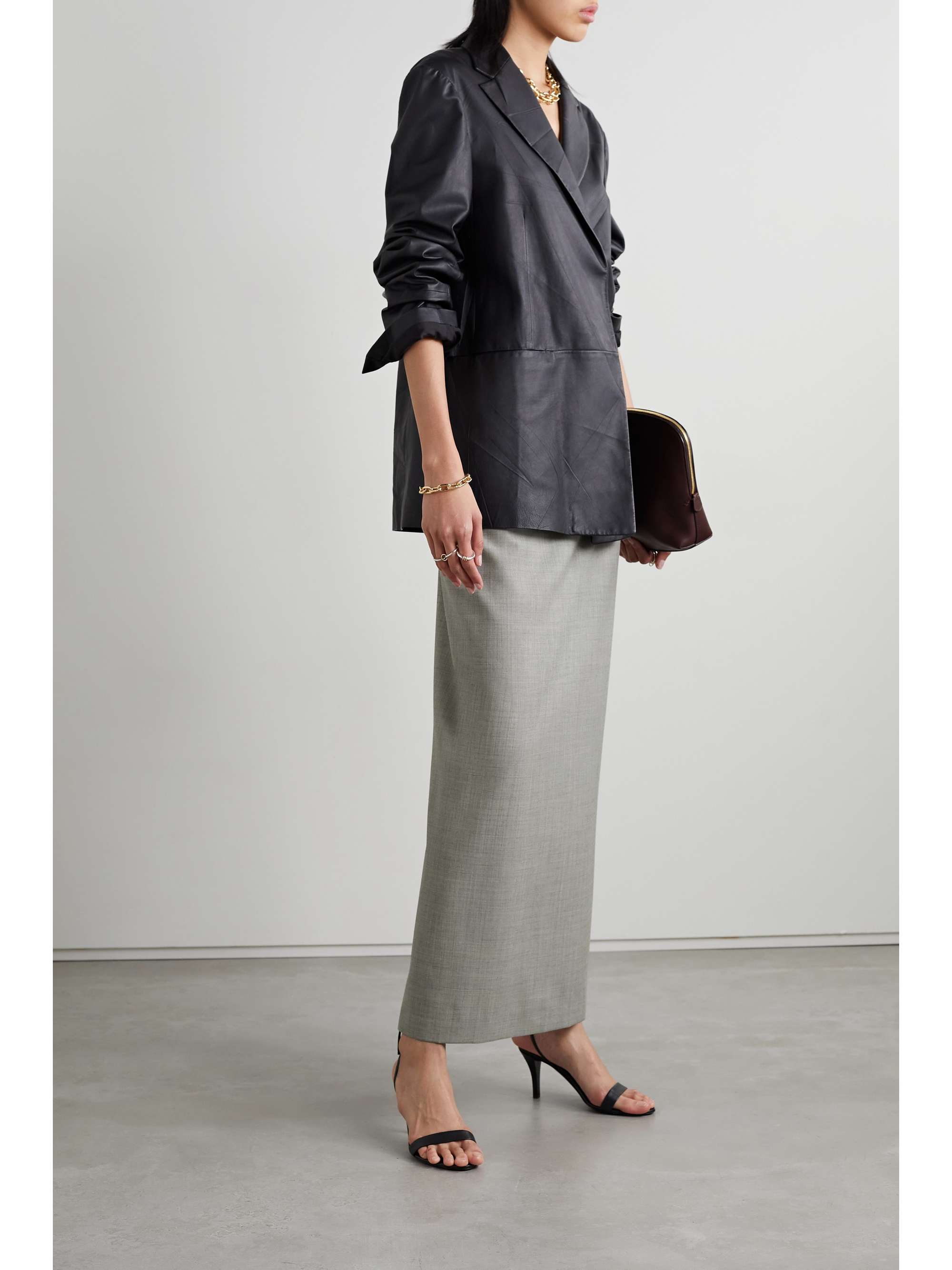THE ROW Berth wool maxi skirt