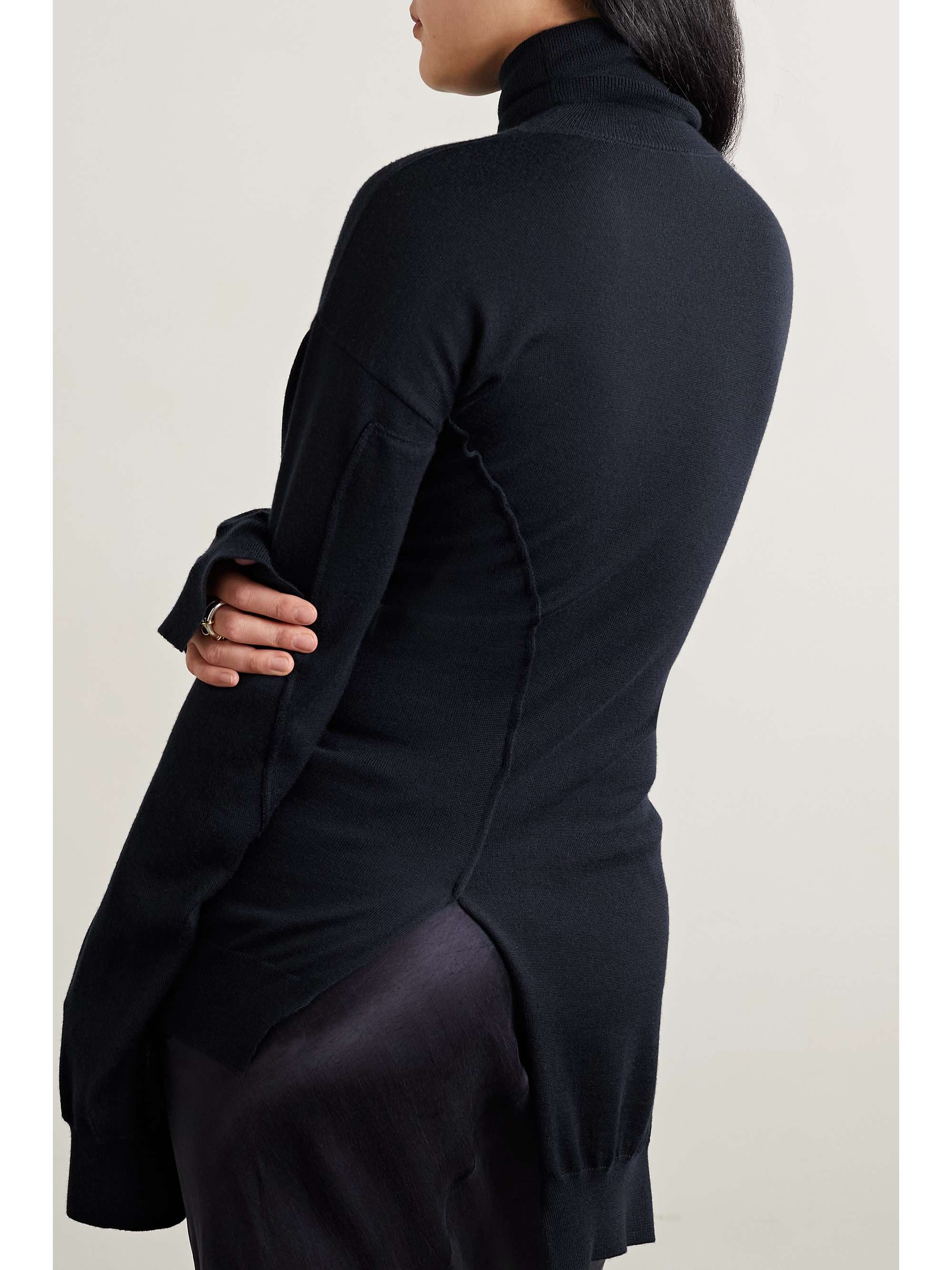 THE ROW Nomi cutaway cashmere turtleneck sweater