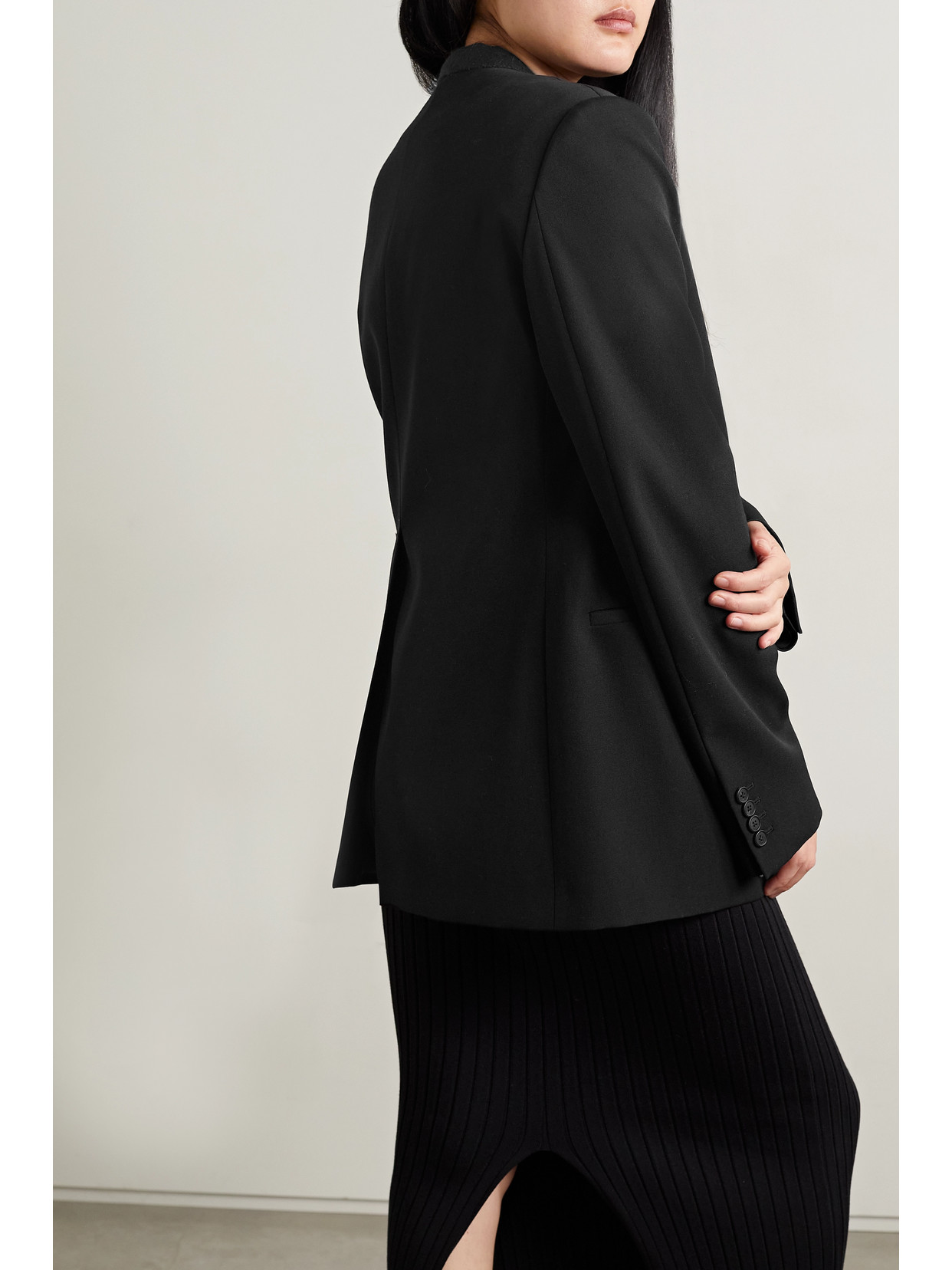 The Row Bartholomew Wool Blazer Jacket In Black