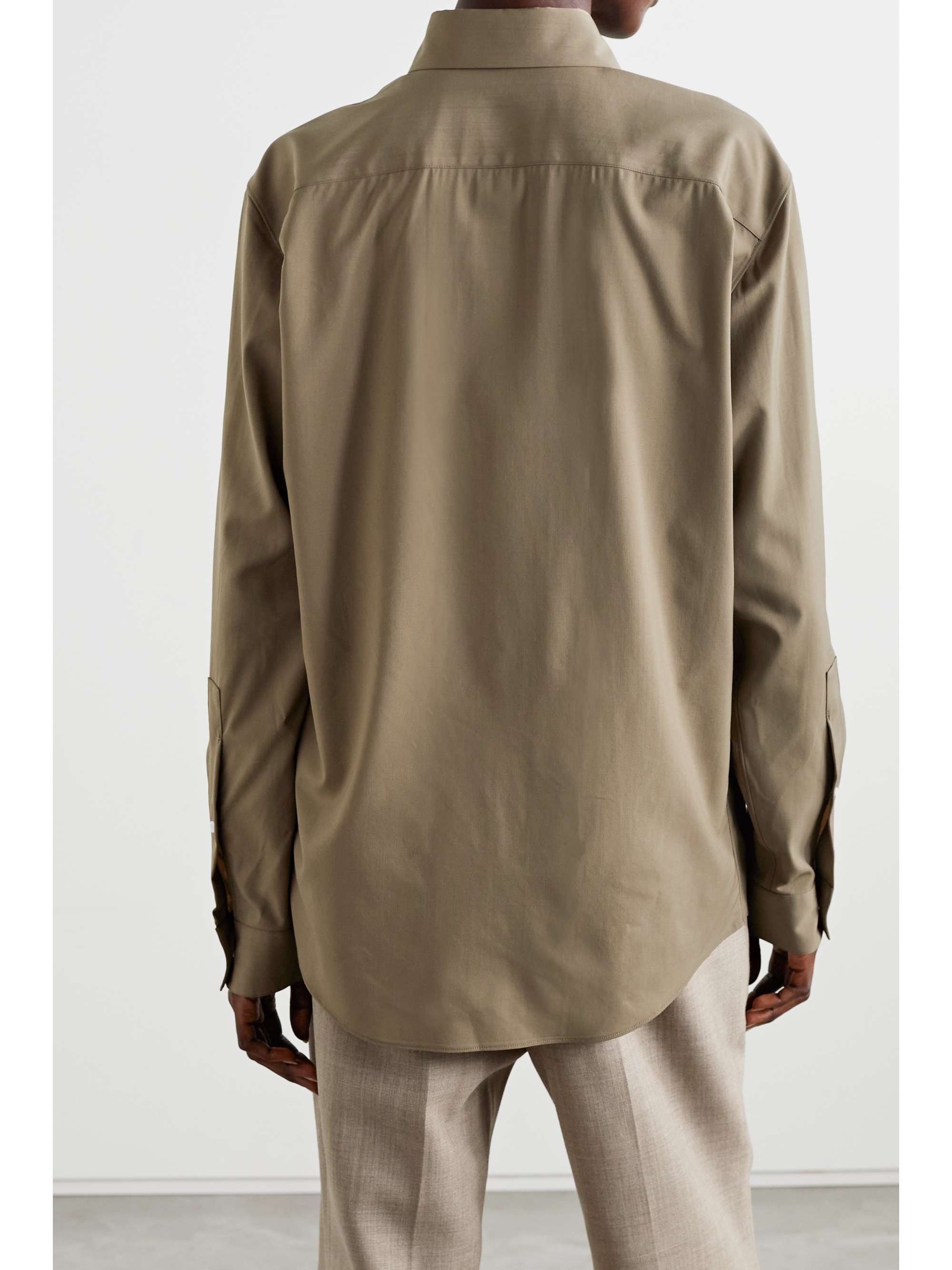 THE ROW Blaga wool shirt
