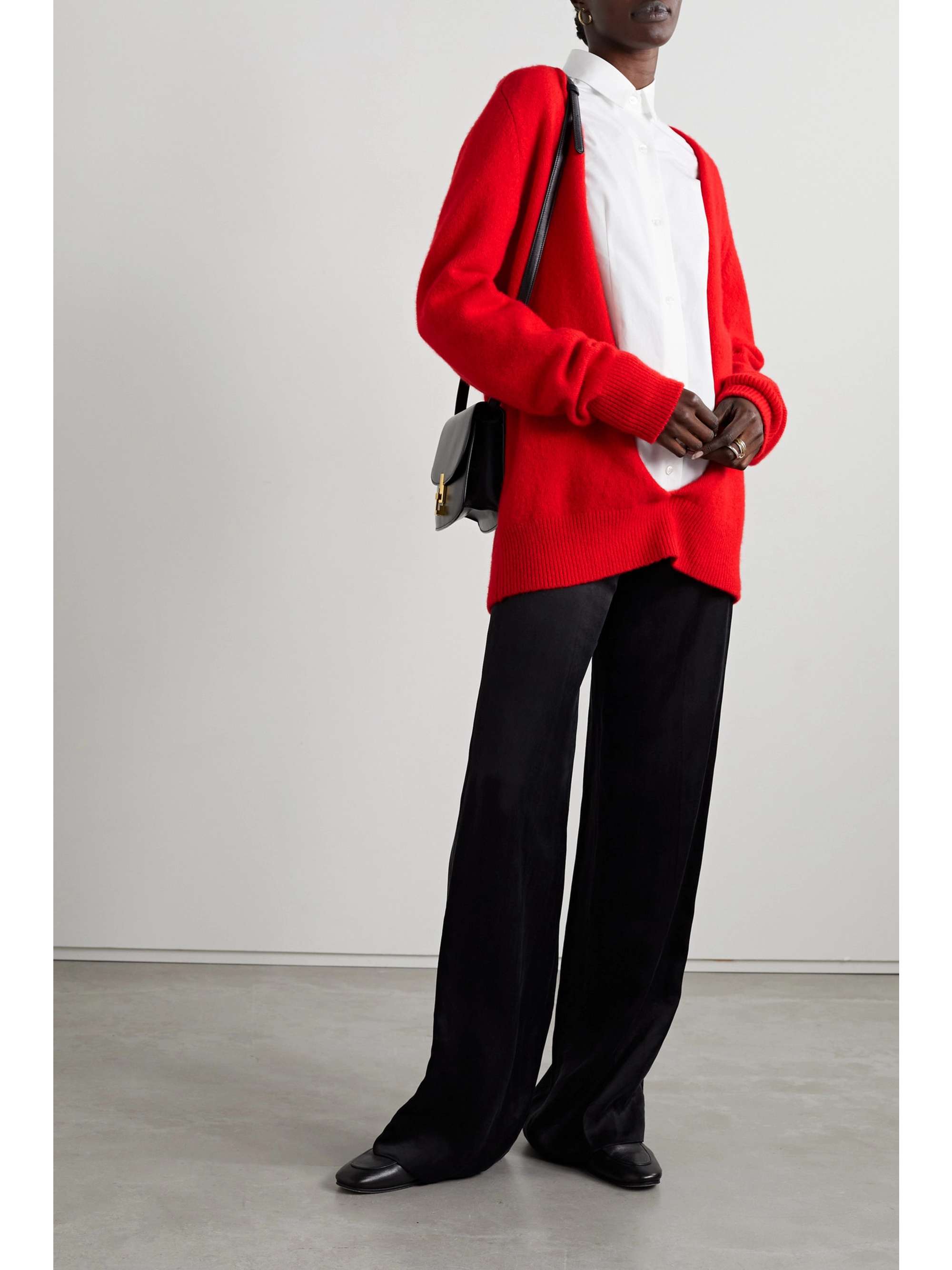 THE ROW Chevro cutout cashmere sweater