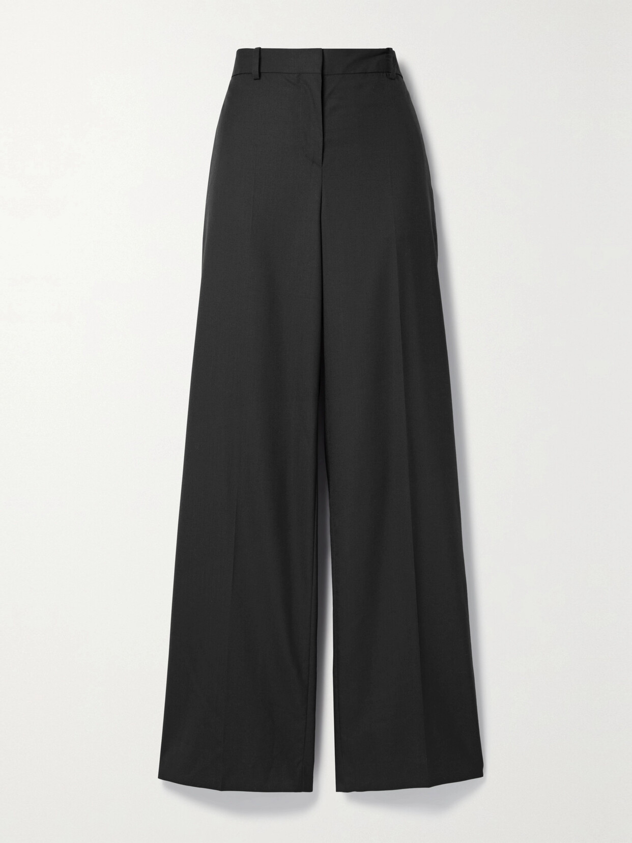 Shop The Row Bufus Wool Straight-leg Pants In Black