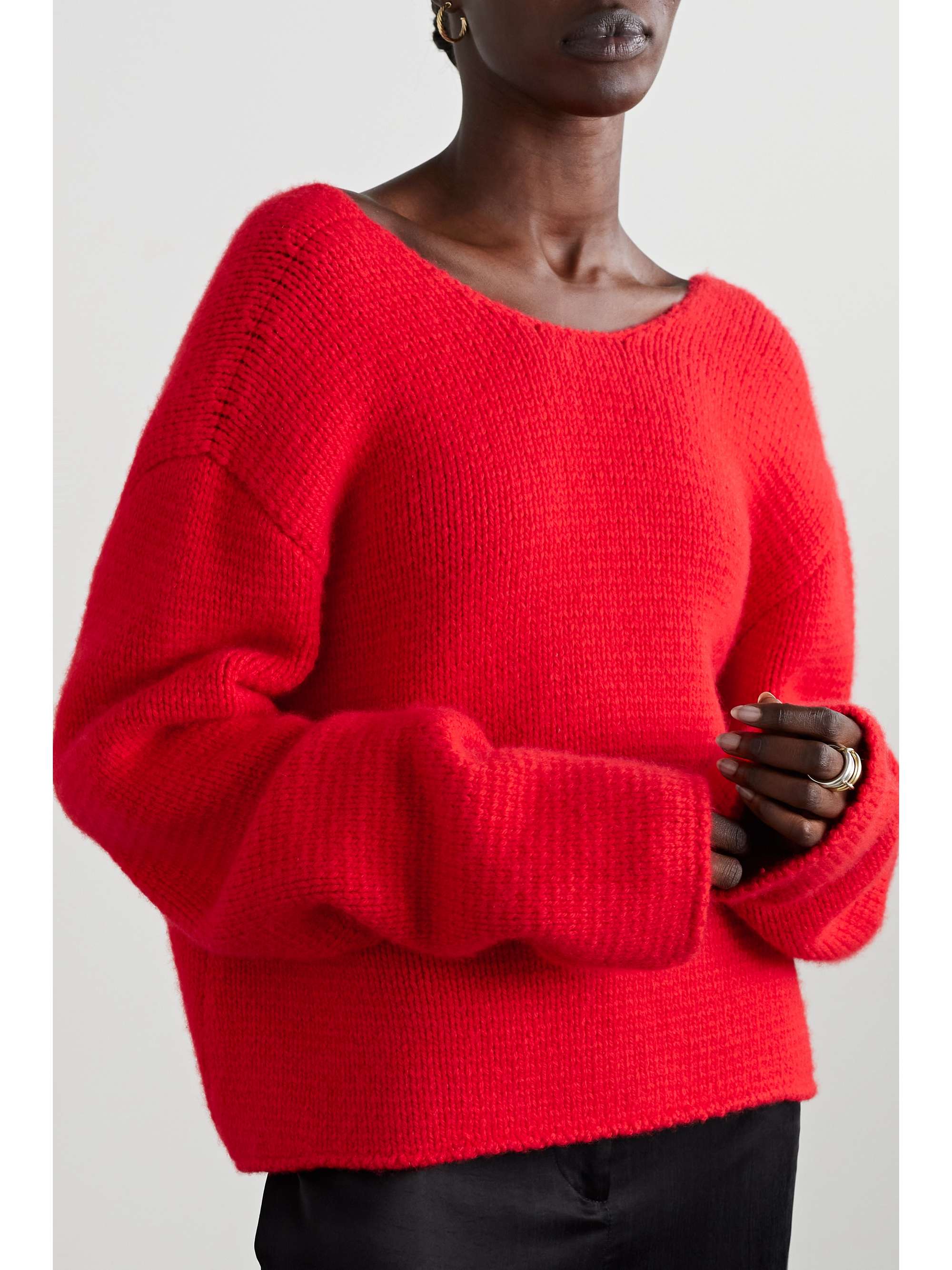THE ROW Iri cropped cashmere sweater